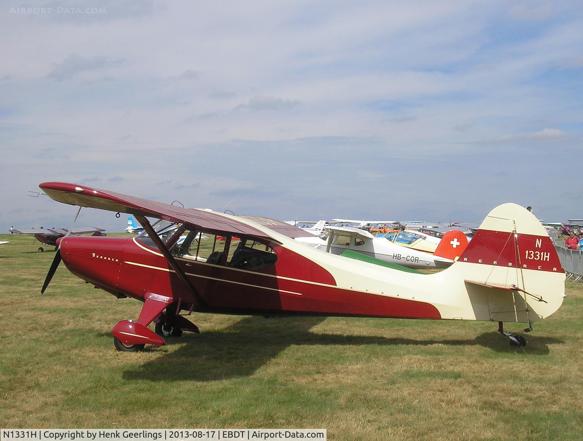 N1331H, 1949 Aeronca 15AC Sedan C/N 15AC-371, Schaffen - Diest ,Belgium: Oldtimer Fly In , Aug 2013