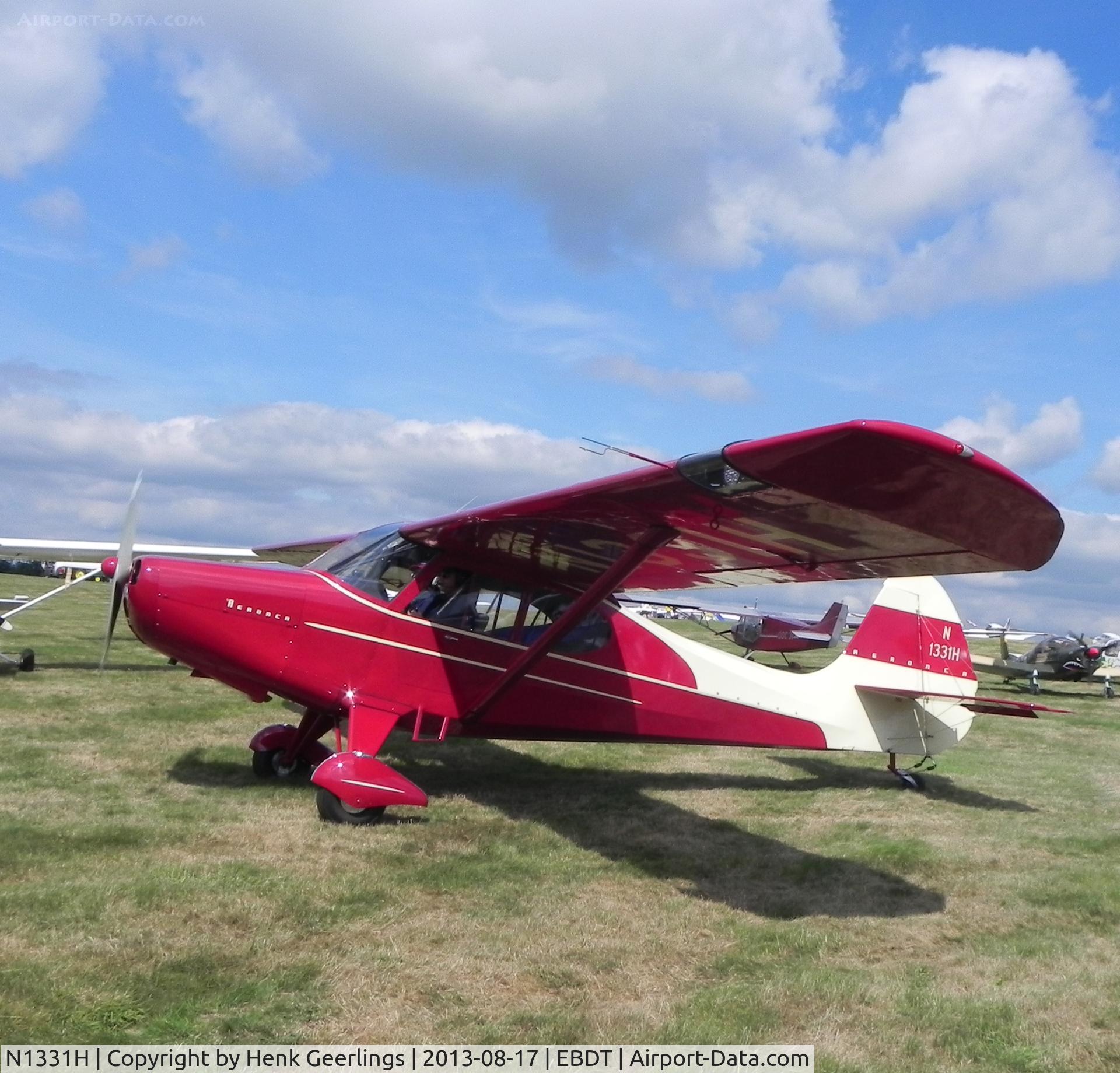 N1331H, 1949 Aeronca 15AC Sedan C/N 15AC-371, Schaffen - Diest ,Belgium: Oldtimer Fly In , Aug 2013