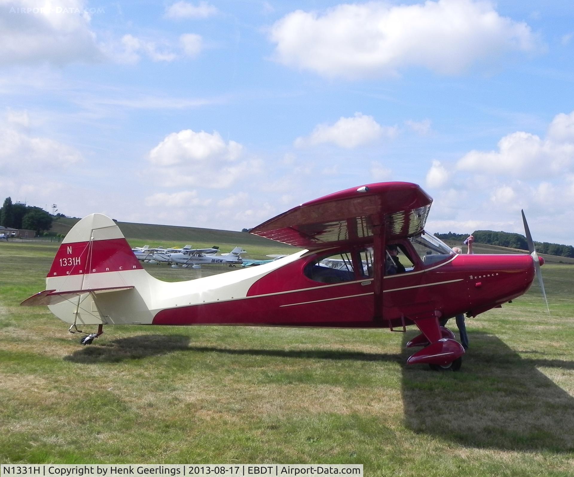 N1331H, 1949 Aeronca 15AC Sedan C/N 15AC-371, Schaffen - Diest ,Belgium: Oldtimer Fly In , Aug 2013