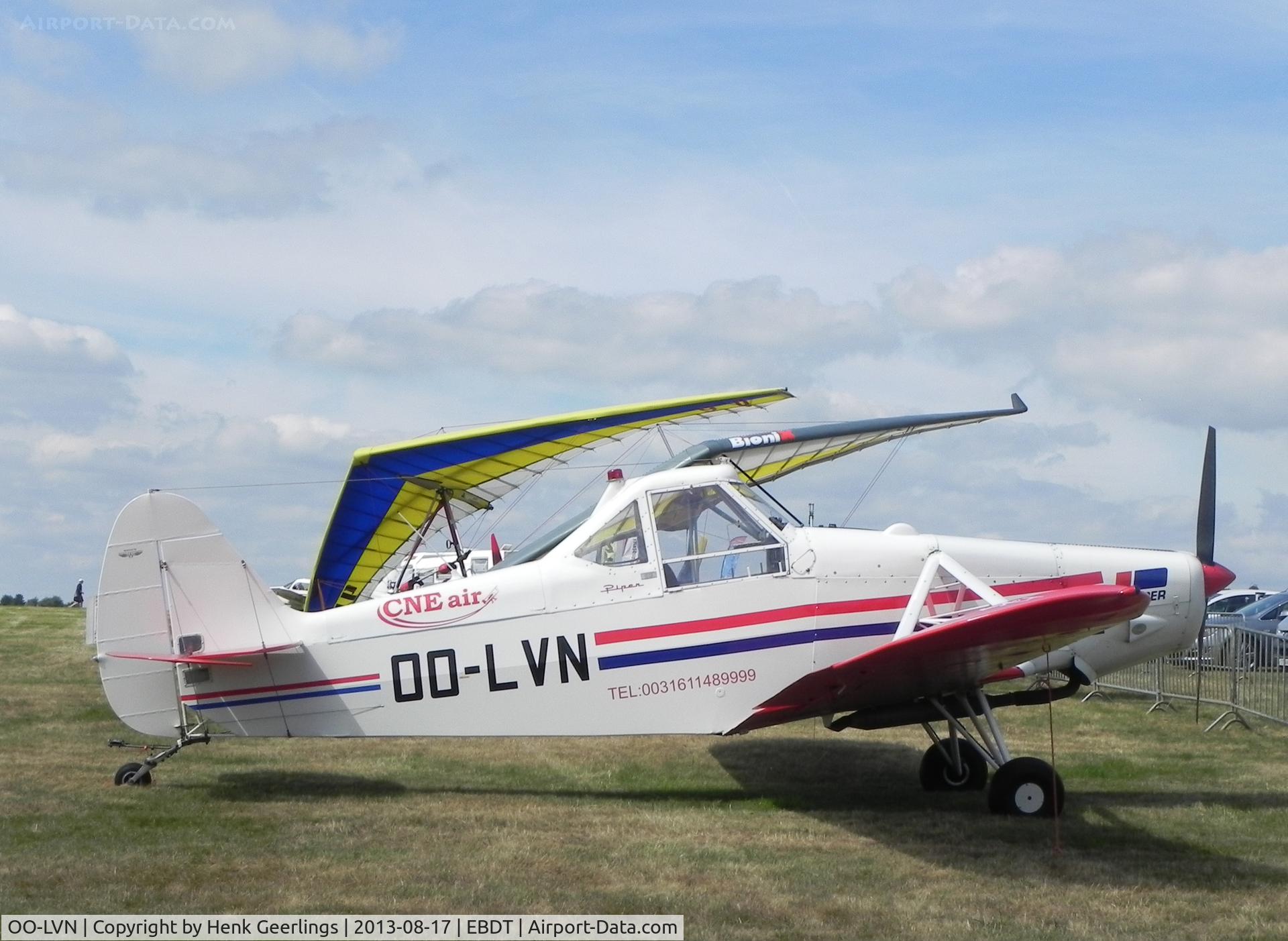 OO-LVN, Piper PA-25-235 Pawnee D C/N 25-7656121, Schaffen - Diest ,Belgium: Oldtimer Fly In , Aug 2013