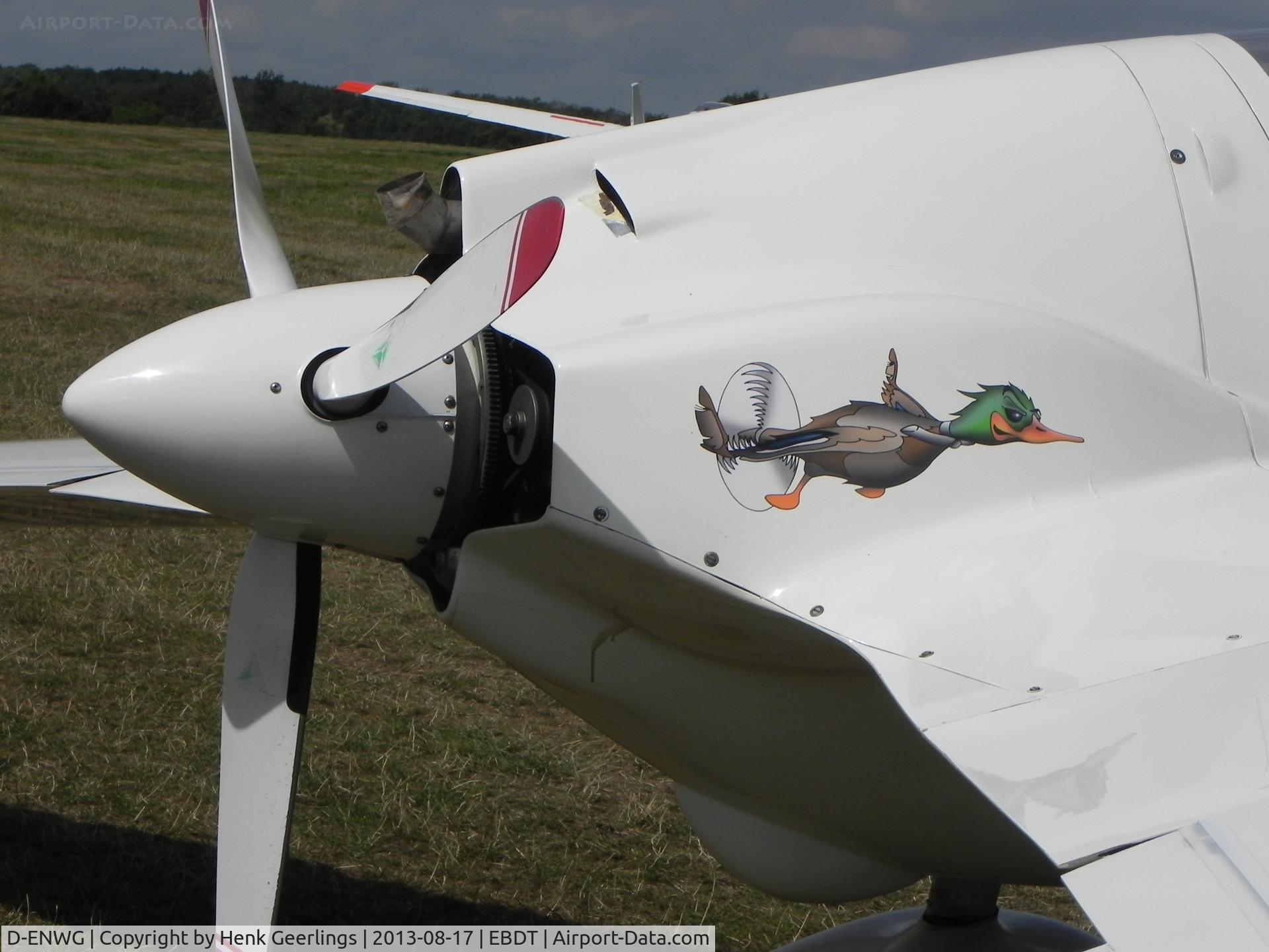 D-ENWG, 1988 Gyroflug SC-01 Speed Canard C/N S-40, Schaffen - Diest Belgium. Oldtimer Fly In , Aug 2013 

Registration letters changed from big letters into small letters.