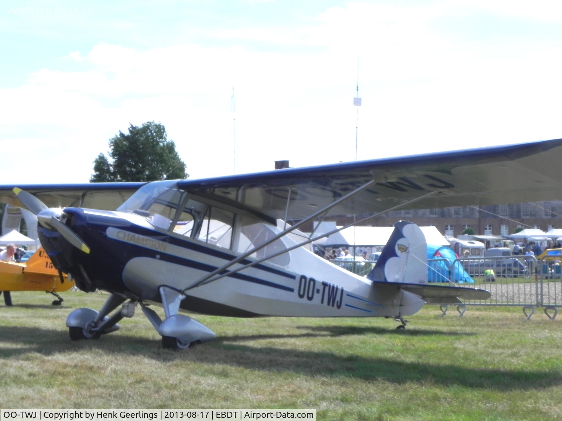 OO-TWJ, 1946 Aeronca 7AC Champion C/N 7AC-3625, Schaffen - Diest Belgium. Oldtimer Fly In , Aug 2013