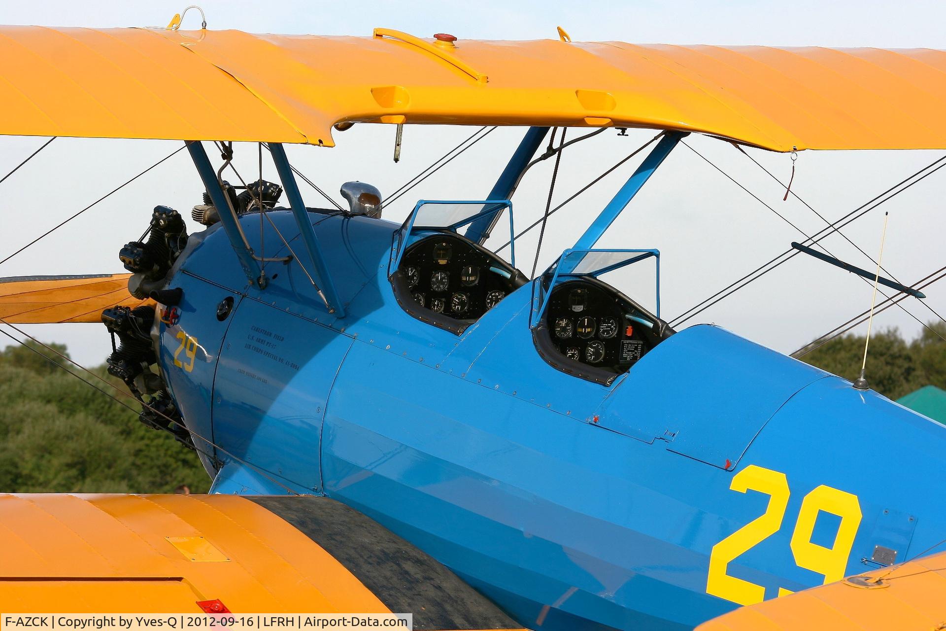 F-AZCK, 1941 Boeing A75N1 (PT-17) C/N 75-1653, Boeing STEARMAN A 75, Lann Bihoué Air Base (LFRH-LRT)