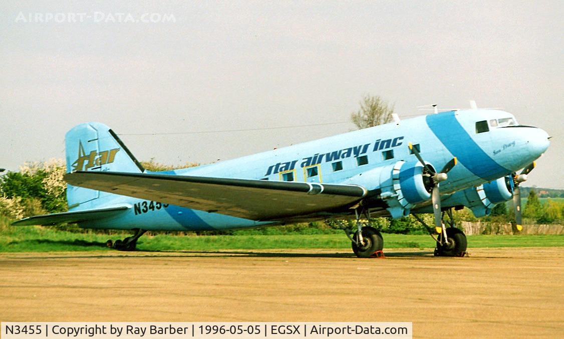 N3455, Douglas C-47B Skytrain C/N 16631, Douglas DC-3C-47B-35-DK [16631/33379] (Star Airways Inc) North Weald~G 05/05/1996