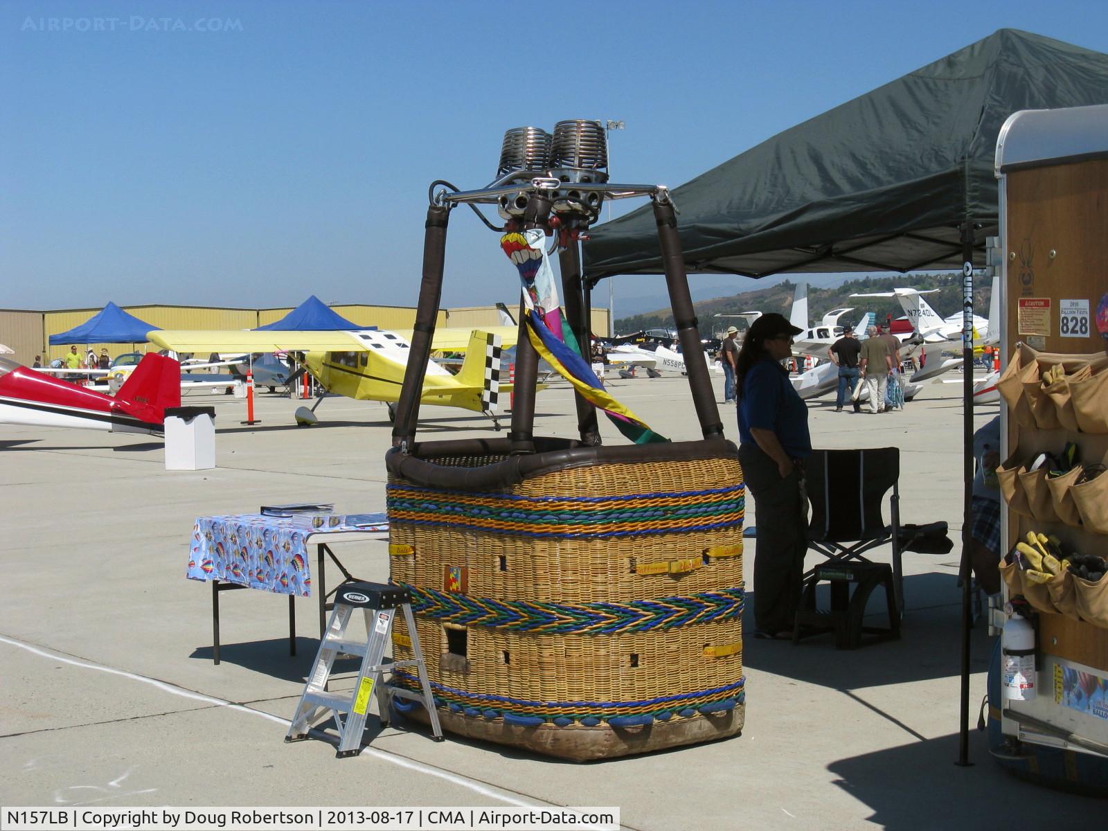 N157LB, 2001 Arbc Inc Dba Lindstrand 90A C/N 5152, 2001 Lindstrand 90A Hot Air Balloon *StarLite*, #8 Jetstream propane Double Burner, 90,000 cubic feet envelope. Offers *Starlite* balloon Flights in SoCal by FAA-certificated Commercial LTA lady pilot. AX-8 class *StarLite*'s basket.
