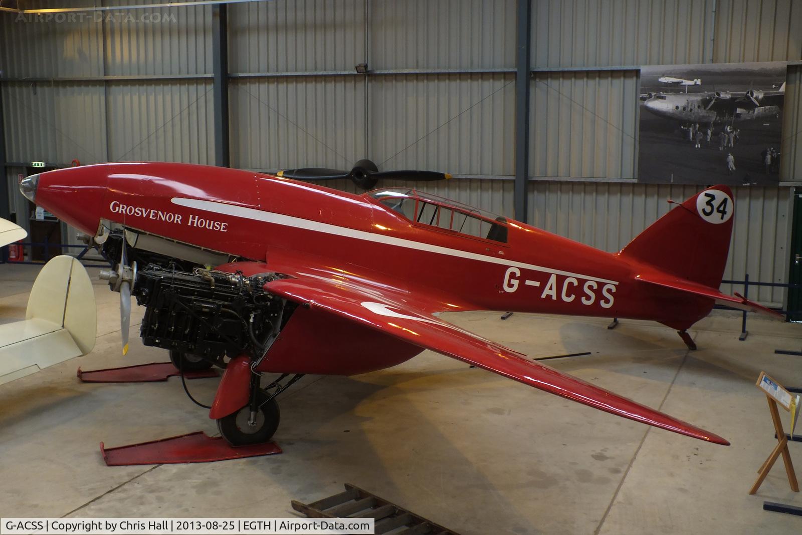 G-ACSS, 1934 De Havilland DH-88 Comet C/N 1996, The Shuttleworth Collection, Old Warden