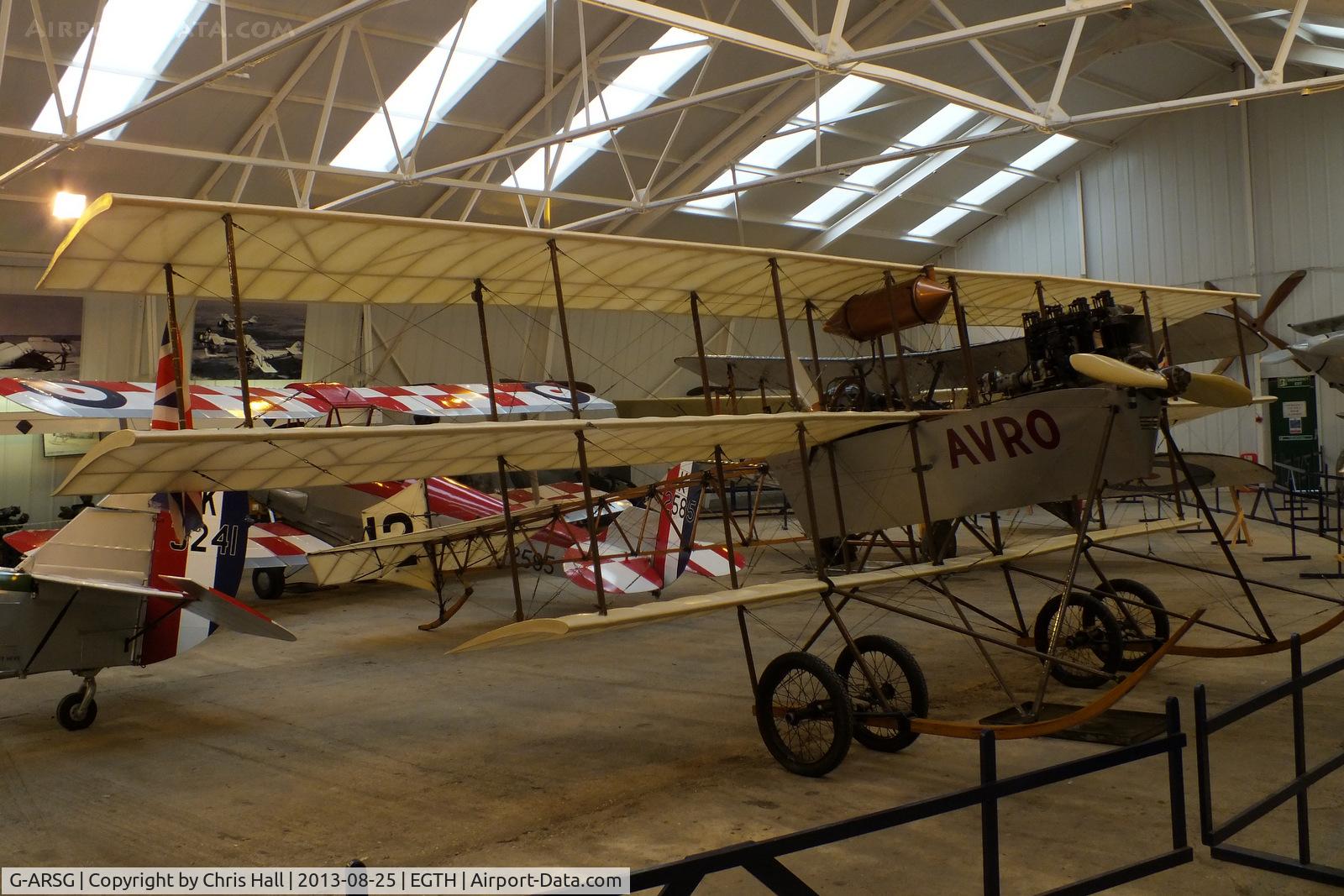 G-ARSG, 1964 Avro Roe Triplane Type IV replica C/N TRI.1, The Shuttleworth Collection, Old Warden