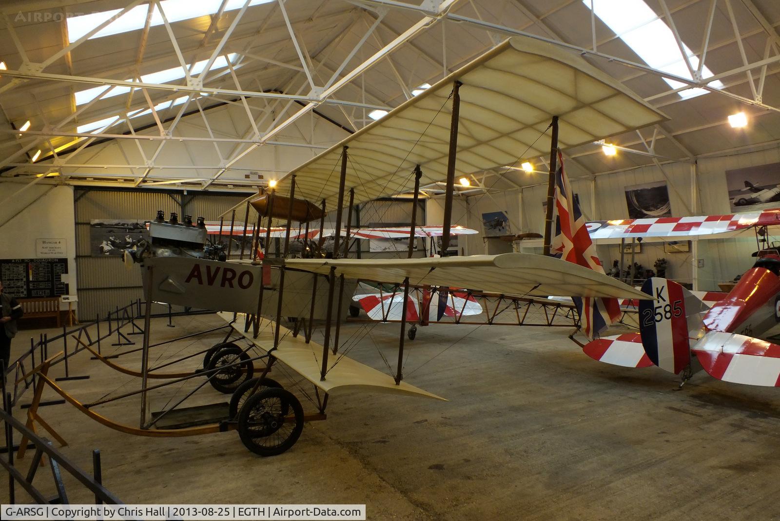 G-ARSG, 1964 Avro Roe Triplane Type IV replica C/N TRI.1, The Shuttleworth Collection, Old Warden