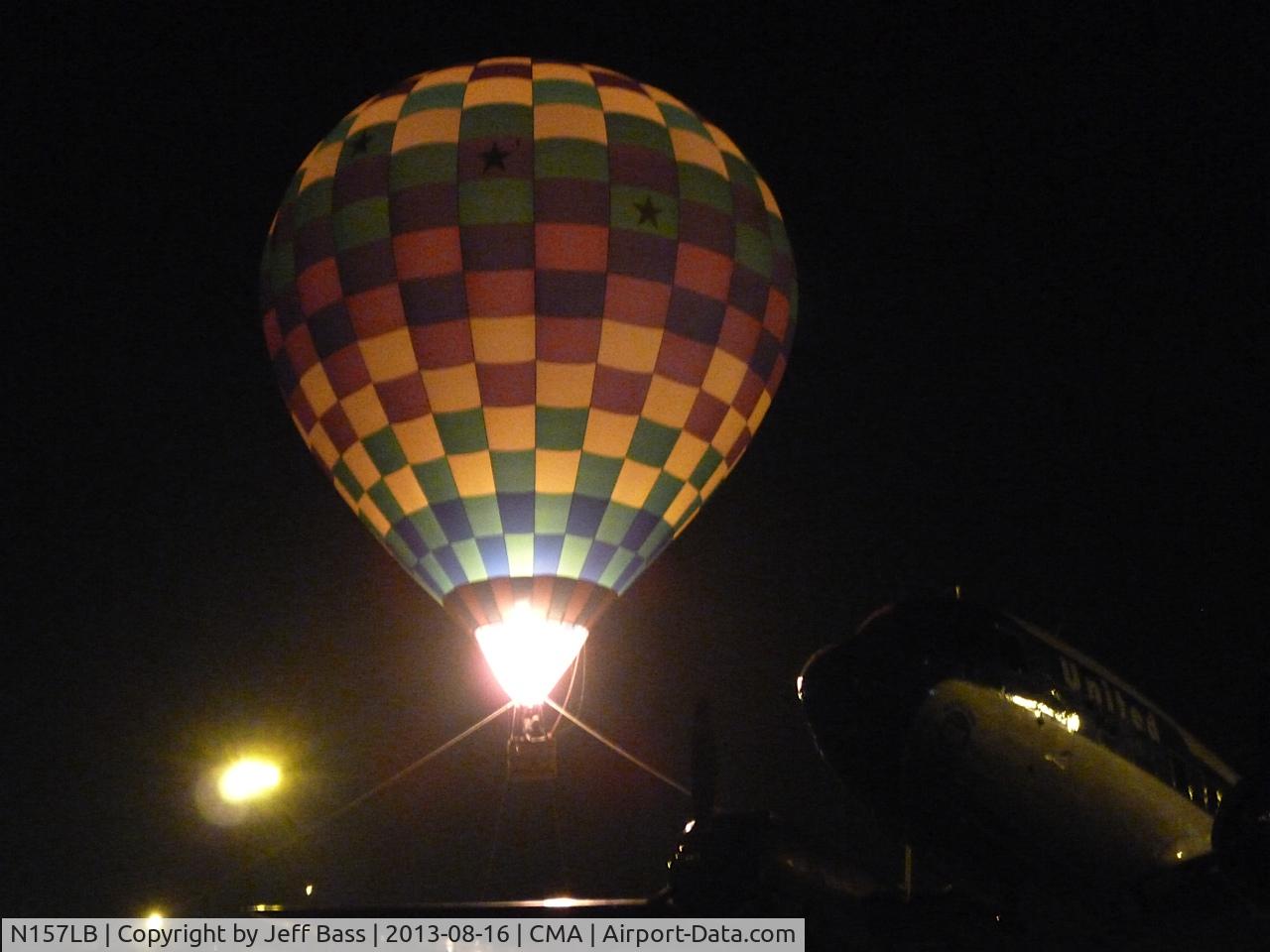 N157LB, 2001 Arbc Inc Dba Lindstrand 90A C/N 5152, Night Glow at CMA