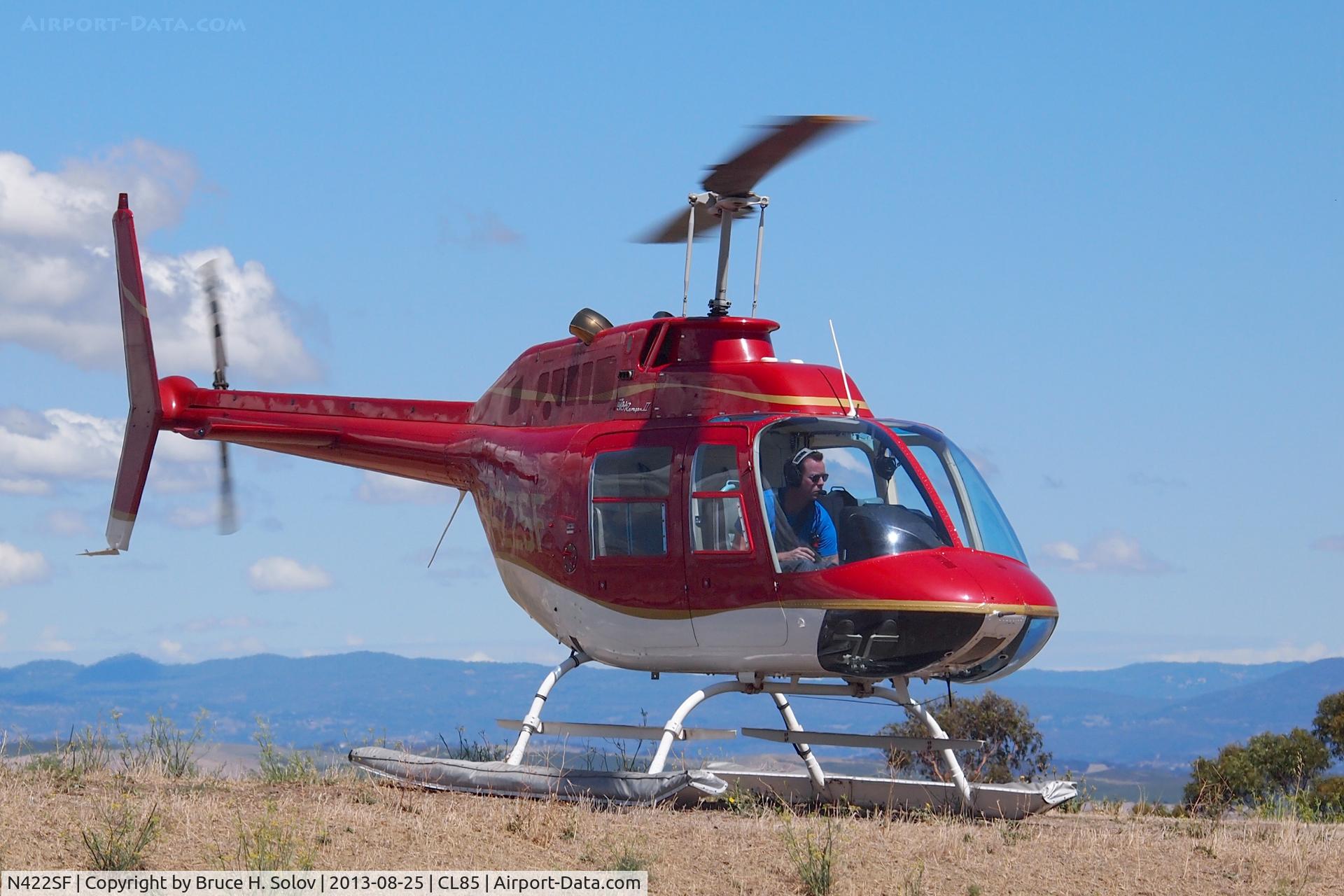 N422SF, 1973 Bell 206B JetRanger C/N 1093, on helipad
