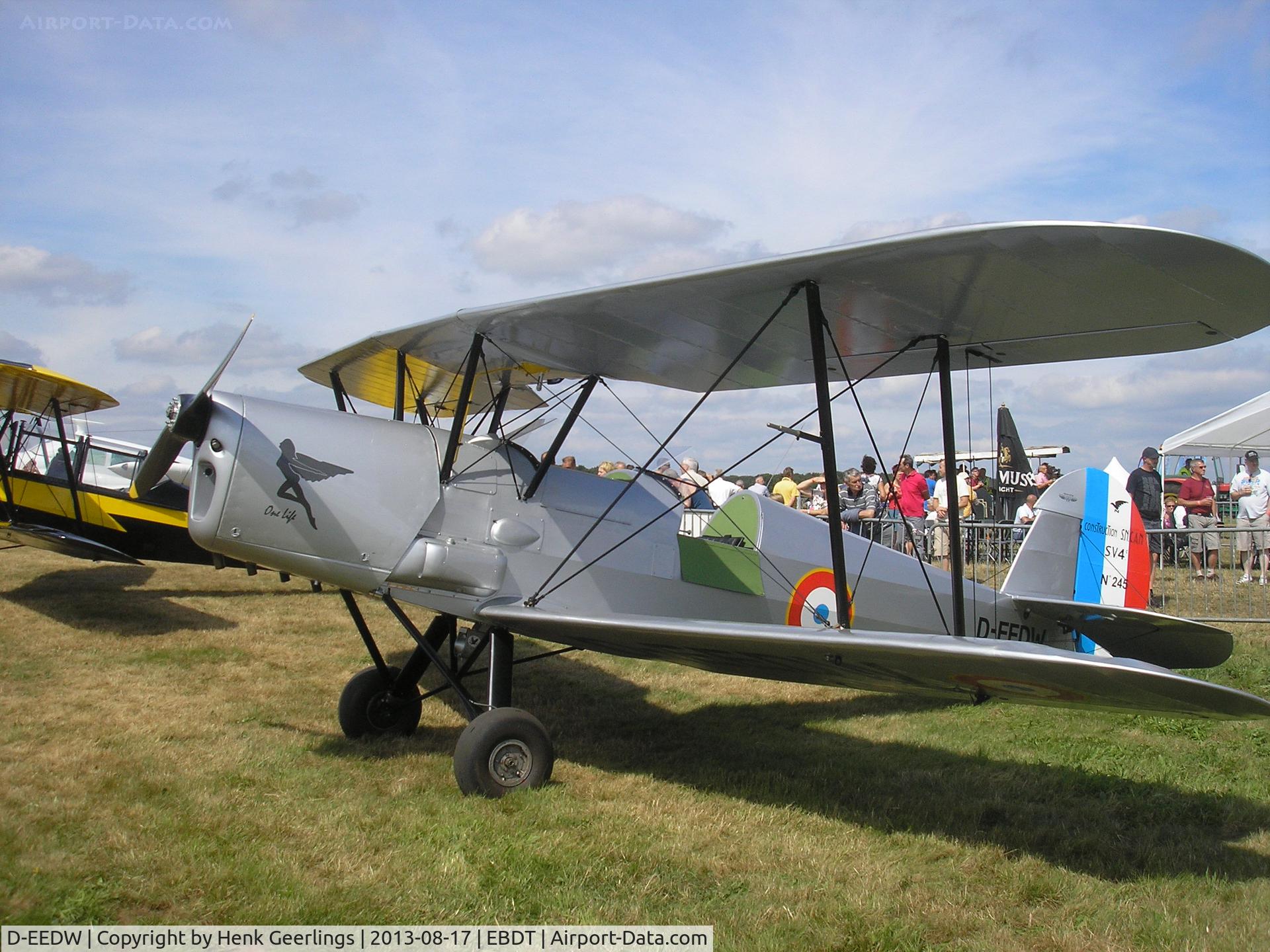D-EEDW, Stampe-Vertongen SV-4C C/N 245, Schaffen , Oldtimer Fly In , Aug 2013 , Belgium