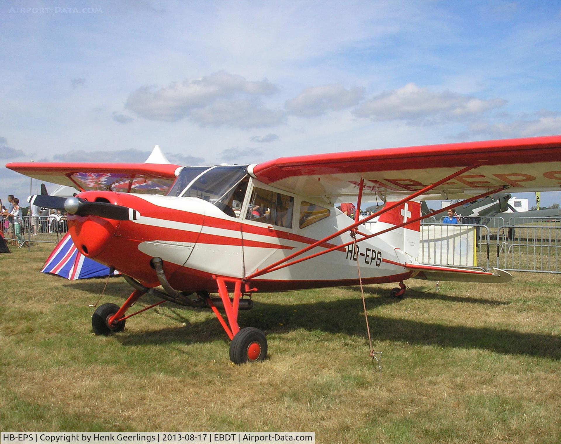 HB-EPS, 1951 SAI KZ VII Laerke C/N 188, Schaffen , Oldtimer Fly In , Aug 2013 , Belgium