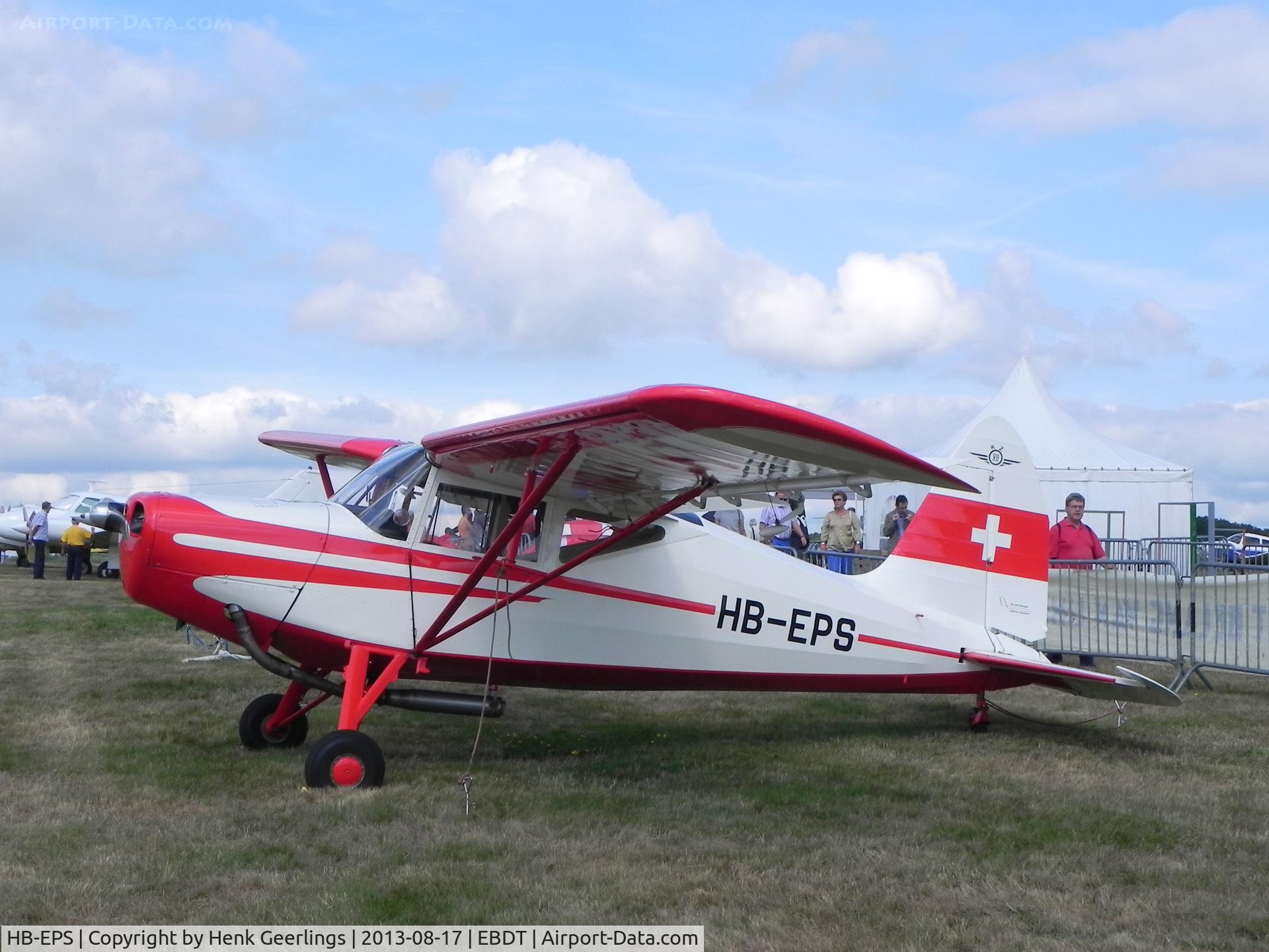 HB-EPS, 1951 SAI KZ VII Laerke C/N 188, Schaffen , Oldtimer Fly In , Aug 2013 , Belgium