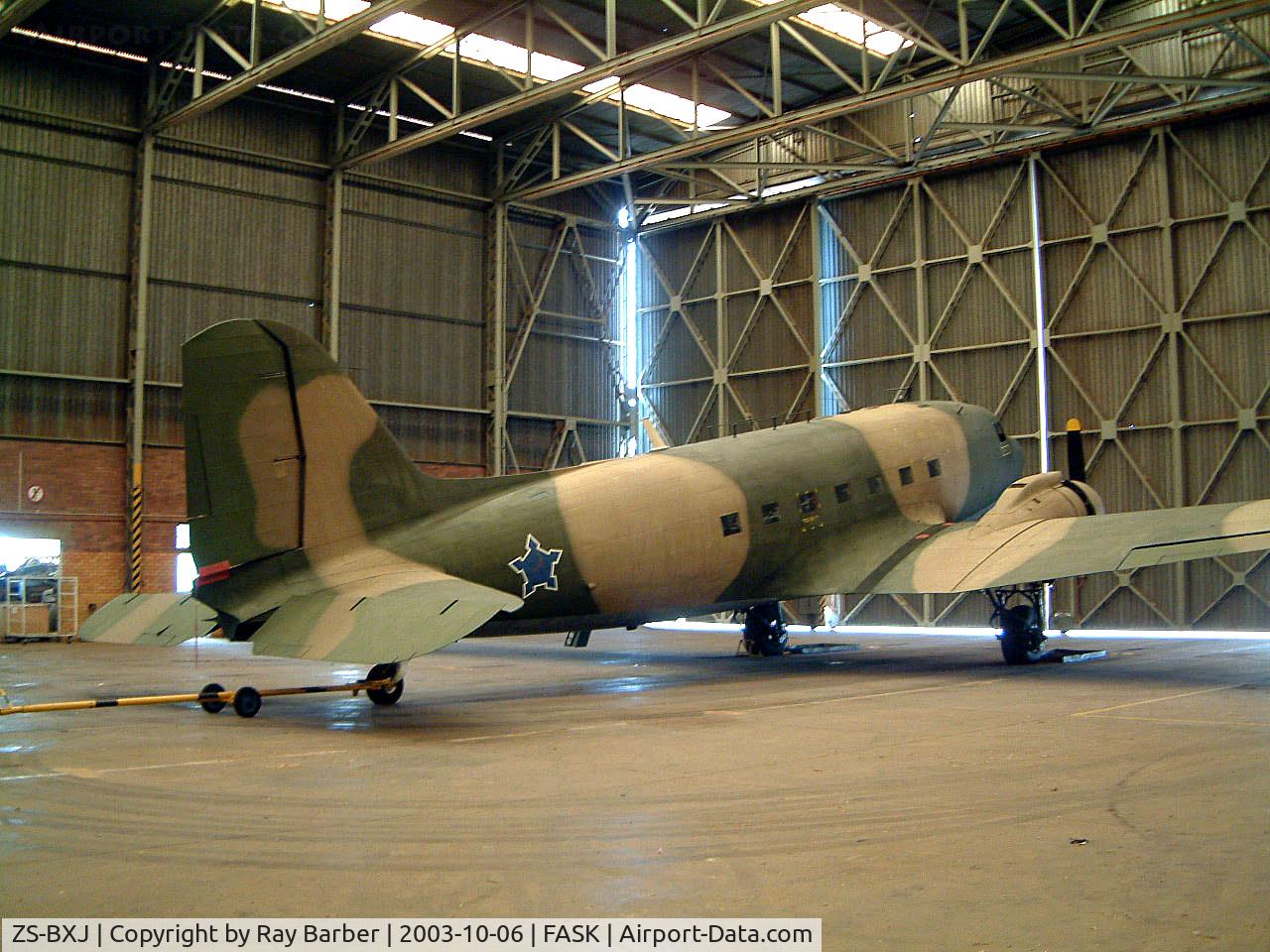 ZS-BXJ, 1944 Douglas DC-3  (C-47A-10-DK) C/N 12413, Douglas DC-3C-47B-10-DK [12413] (South African Airways Historic Flight) Swartkop~ZS 06/10/2003