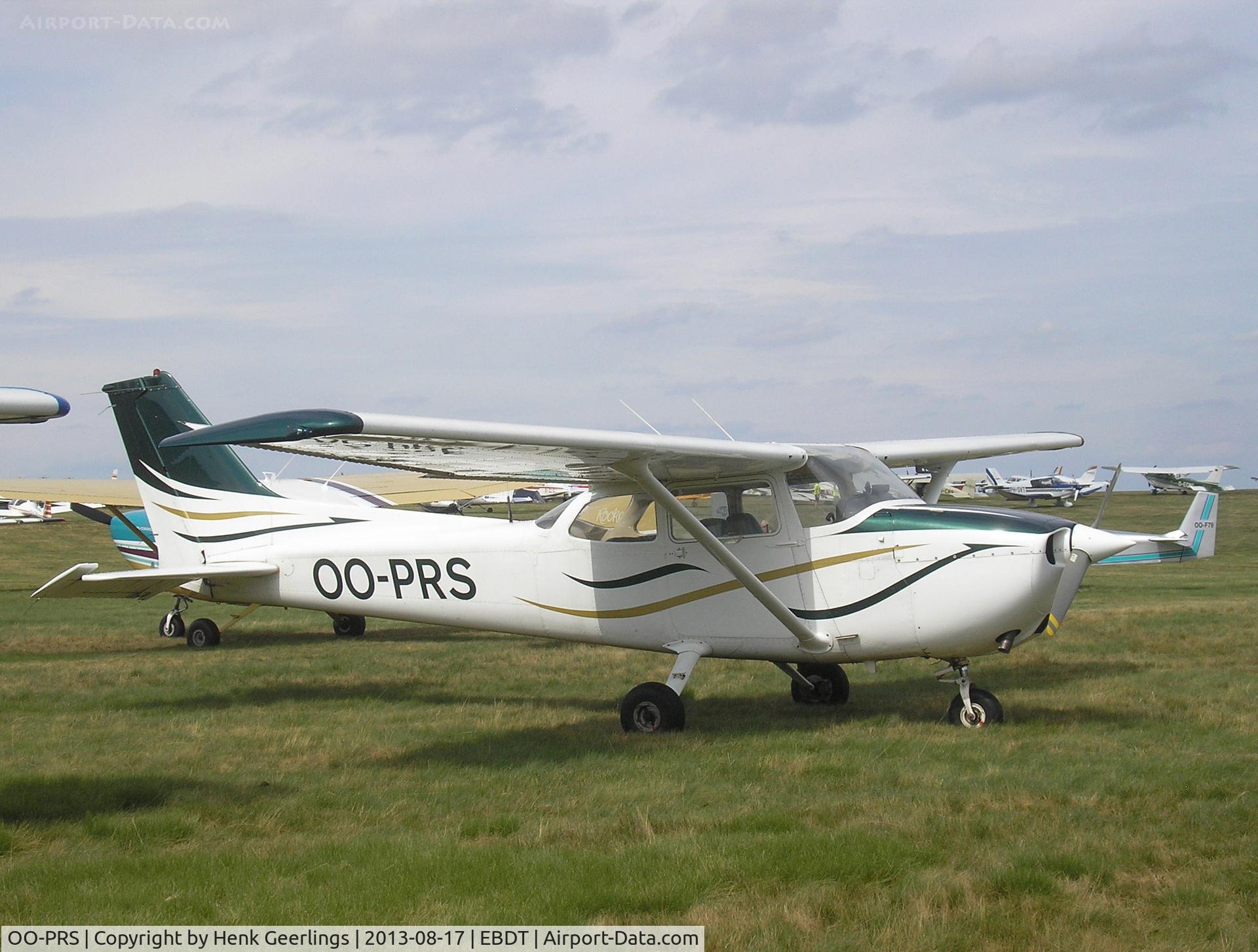 OO-PRS, 1974 Reims F172M II Skyhawk C/N 1044, Schaffen - Diest Oldtimer Fly In , Belgium , Aug 2013