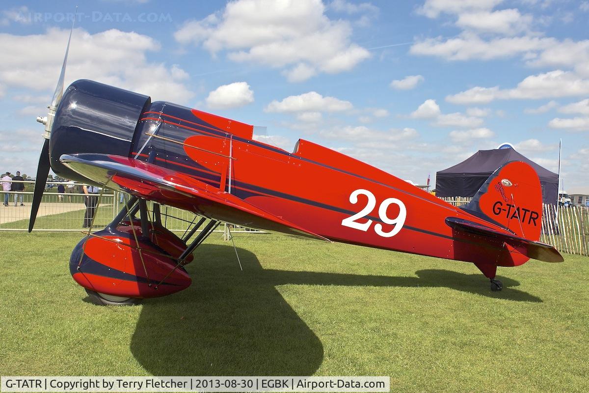 G-TATR, 2012 Travel Air Type R Racer Replica C/N LAA 362-14892, At 2013 LAA Rally at Sywell