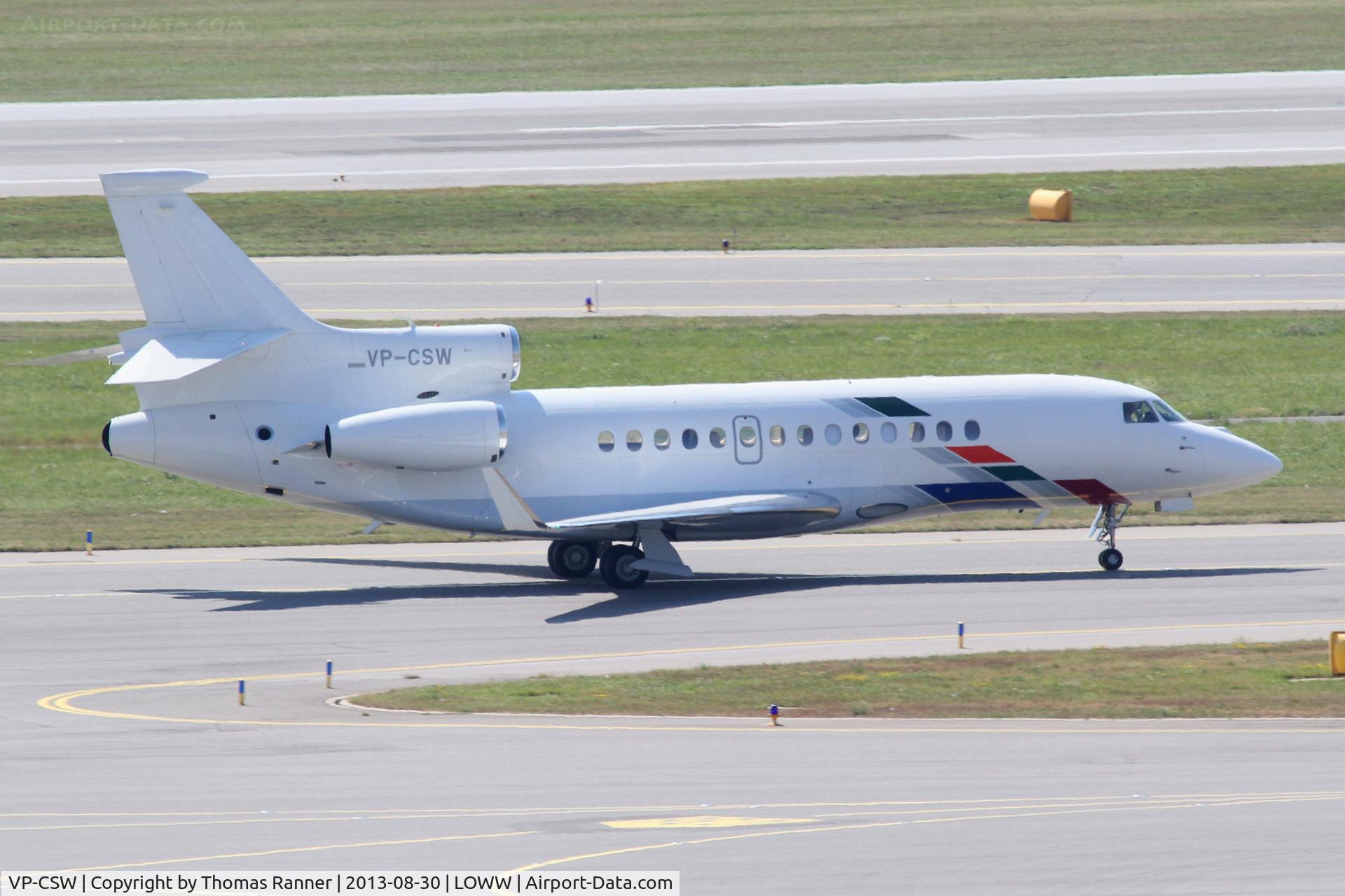 VP-CSW, 2011 Dassault Falcon 7X C/N 143, Volkswagen Air Service Falcon 7X