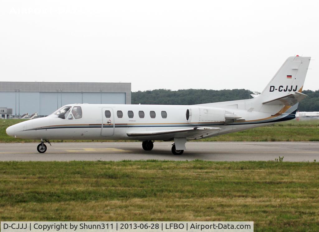 D-CJJJ, Cessna S550 Citation IIS C/N S550-0086, Taxiing to the General Aviation area...