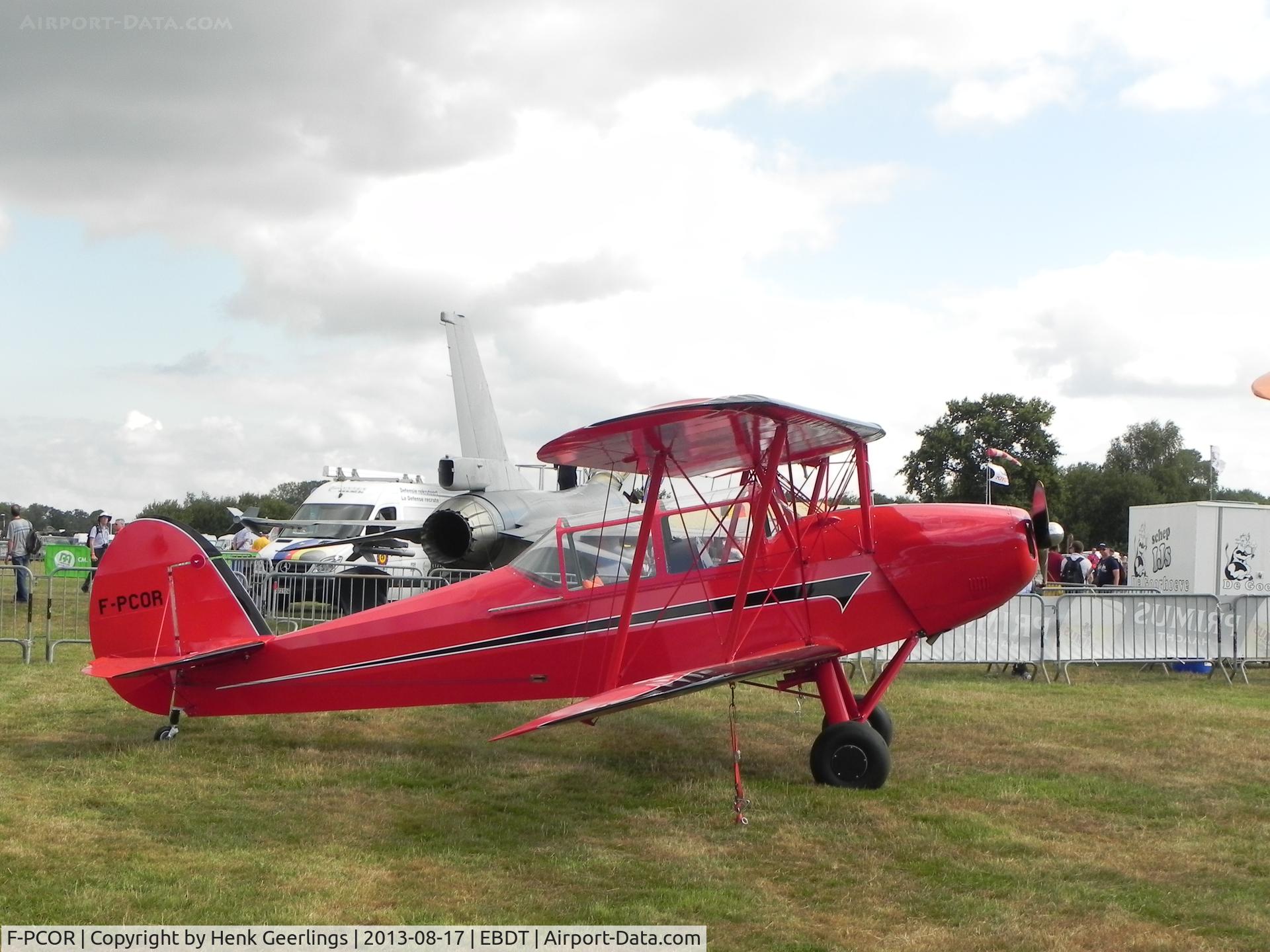 F-PCOR, Stampe-Vertongen SV-4L C/N 330, Schaffen - Diest Oldtimer Fly In , Belgium , Aug 2013
