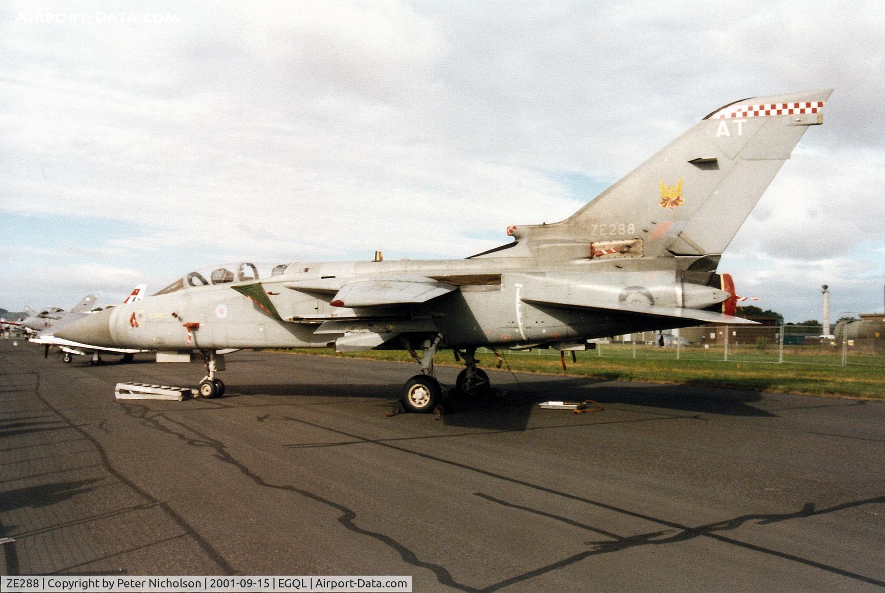 ZE288, 1987 Panavia Tornado F.3 C/N 617/AS035/3275, Tornado F.3, callsign Javelin 21, of 56[Reserve] Squadron on display at the 2001 RAF Leuchars Airshow.