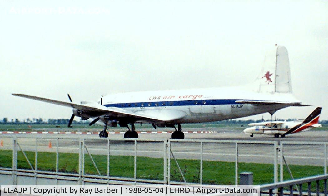 EL-AJP, 1944 Douglas DC-4 Skymaster C/N 27289, Douglas DC-4 Conversion [27289] (LWA Air Cargo) Rotterdam~PH 04/05/1988