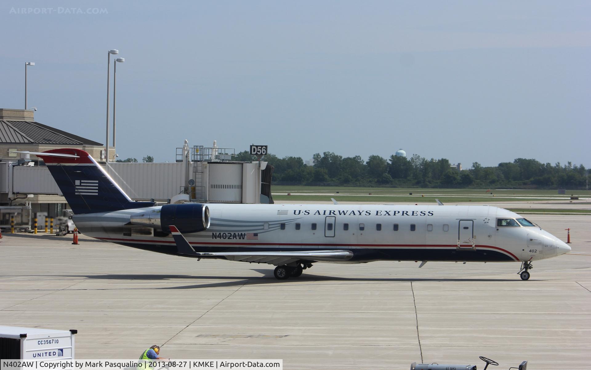 N402AW, 1998 Bombardier CRJ-200LR (CL-600-2B19) C/N 7281, CL-600-2B19