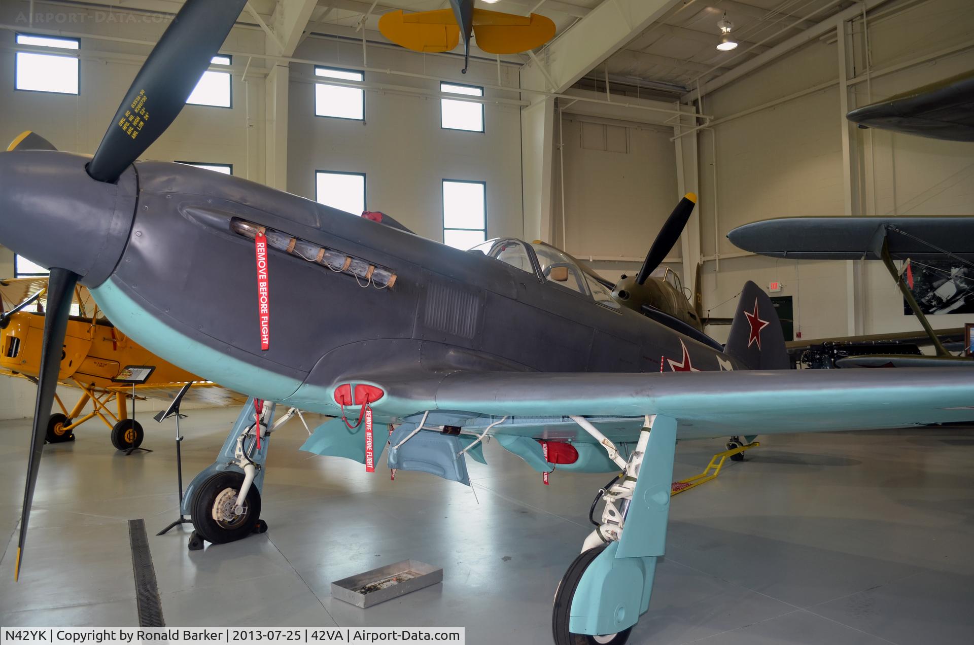 N42YK, 1993 Yakovlev Yak-3M C/N 0470103, Military Aviation Museum, Pungo, VA