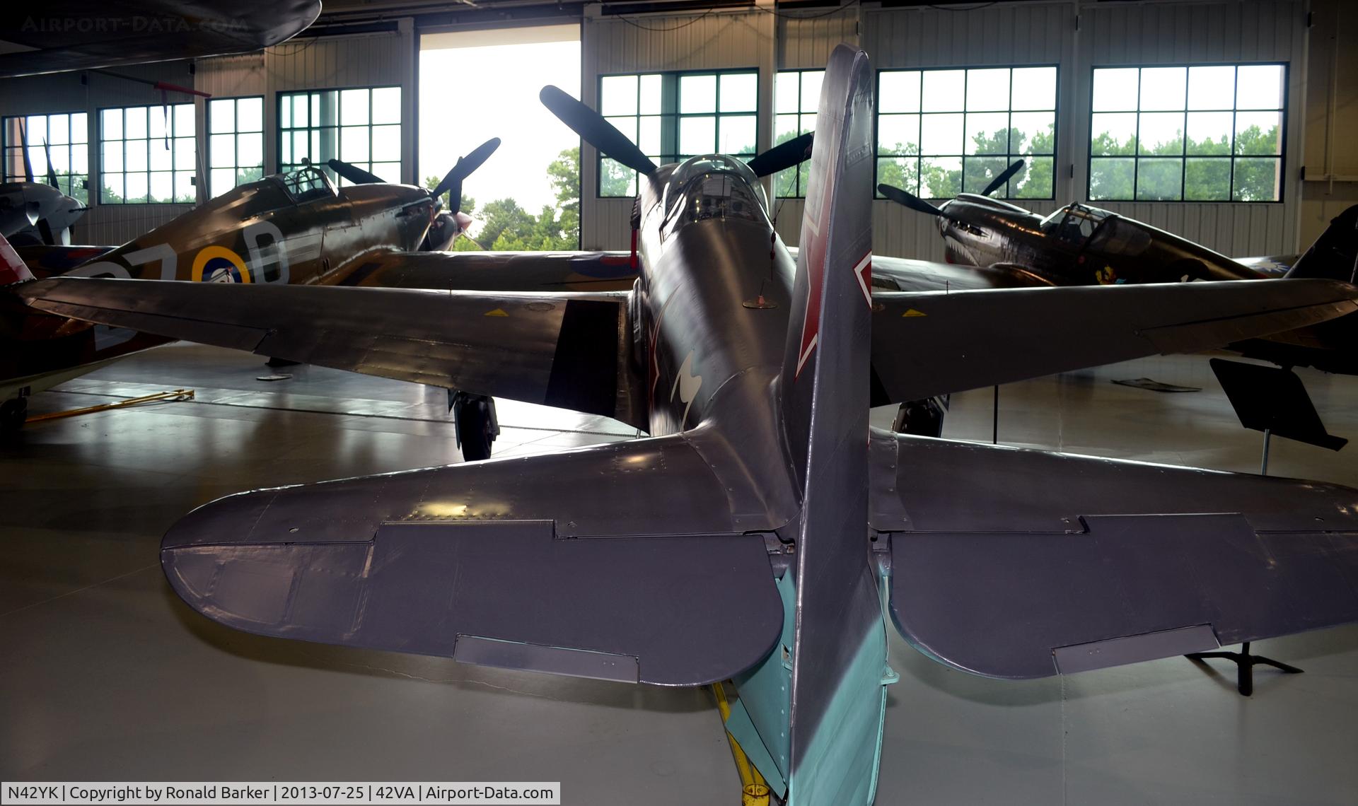 N42YK, 1993 Yakovlev Yak-3M C/N 0470103, Military Aviation Museum, Pungo,, VA
