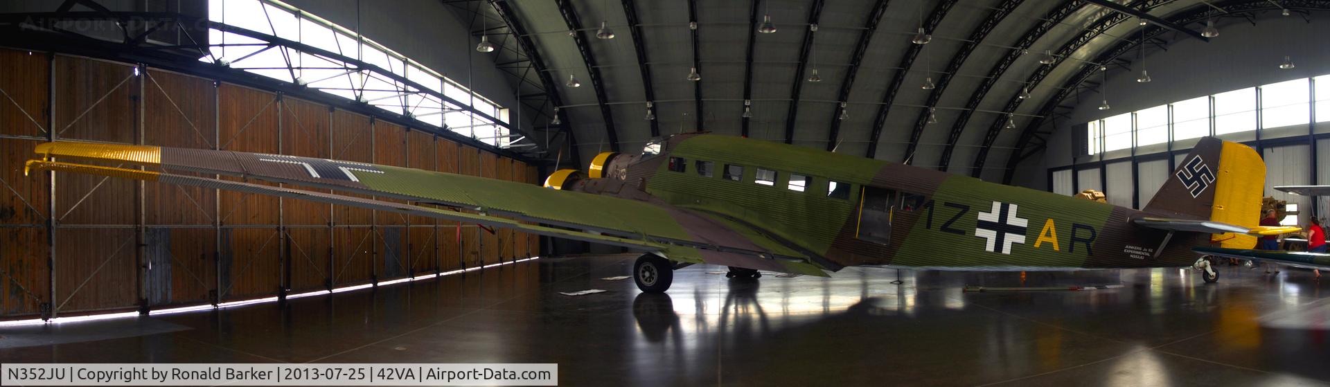N352JU, 1941 Junkers (CASA) 352L (Ju-52) C/N 67, Military Aviation Museum, Pungo, VA