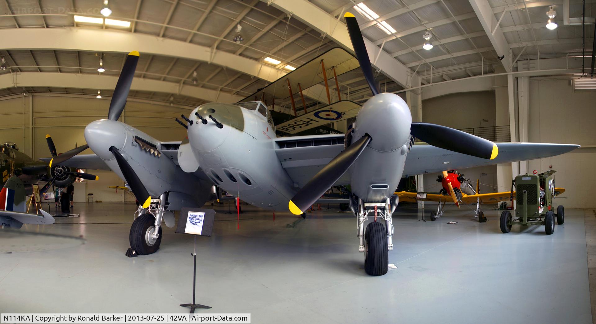 N114KA, 1945 De Havilland Mosquito FB.26 C/N KA114, Military Aviation Museum, Pungo, VA