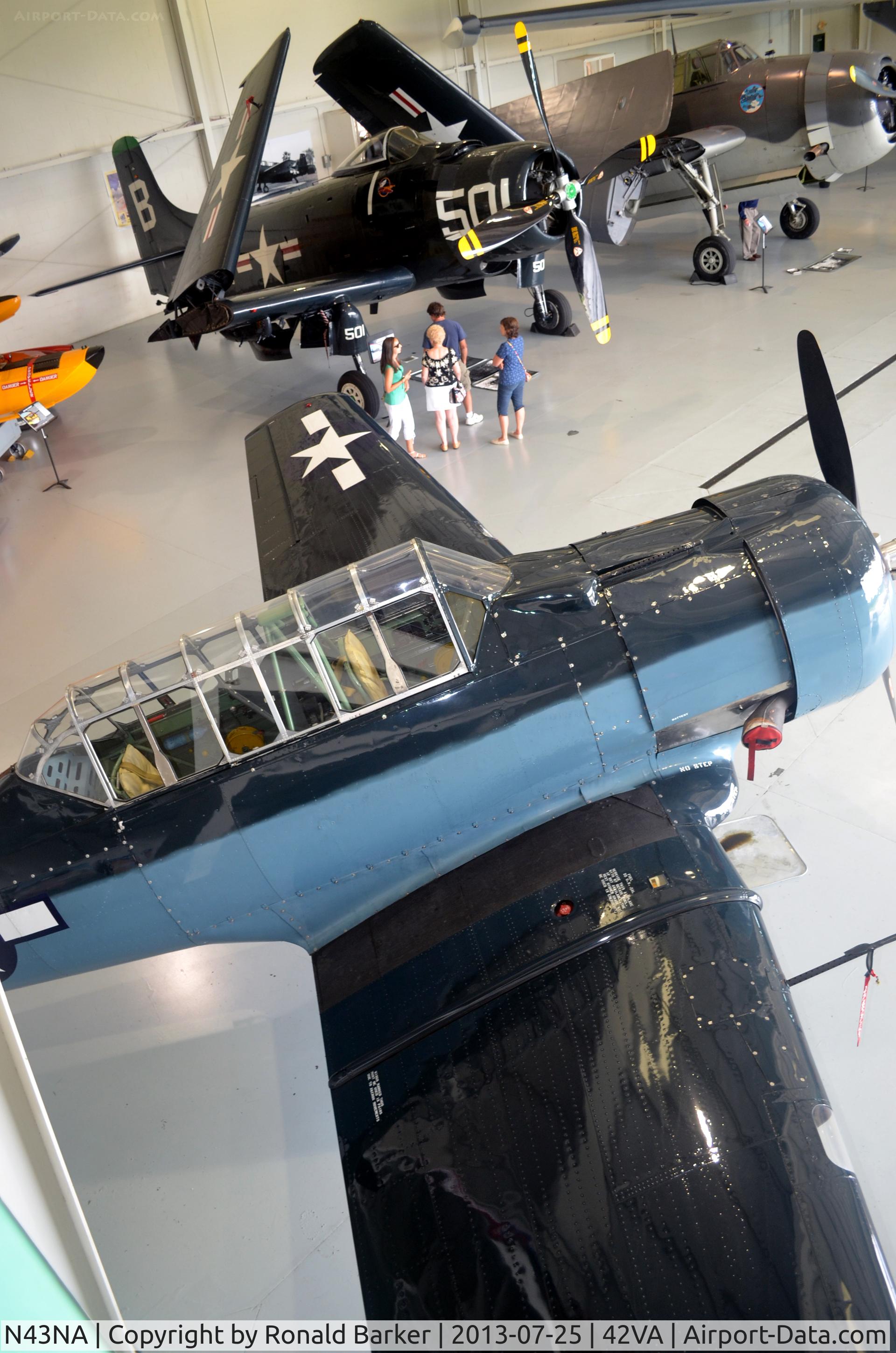 N43NA, 1943 North American SNJ-4 Texan C/N 88-11798, BU 26939, Military Aviation Museum, Pungo, VA