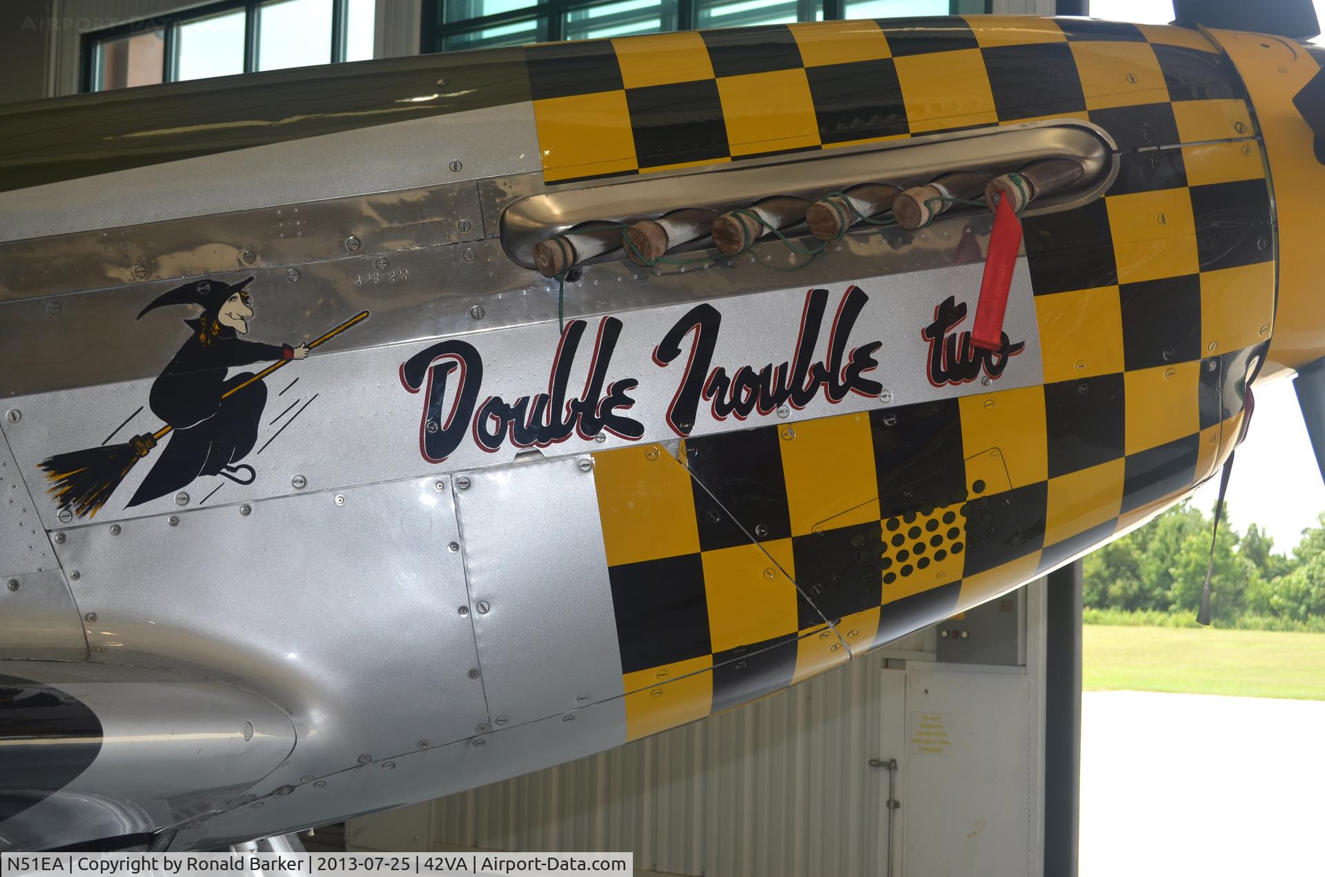 N51EA, 1944 North American F-51D Mustang C/N 44-72483, Military Aviation Museum, Pungo, Va