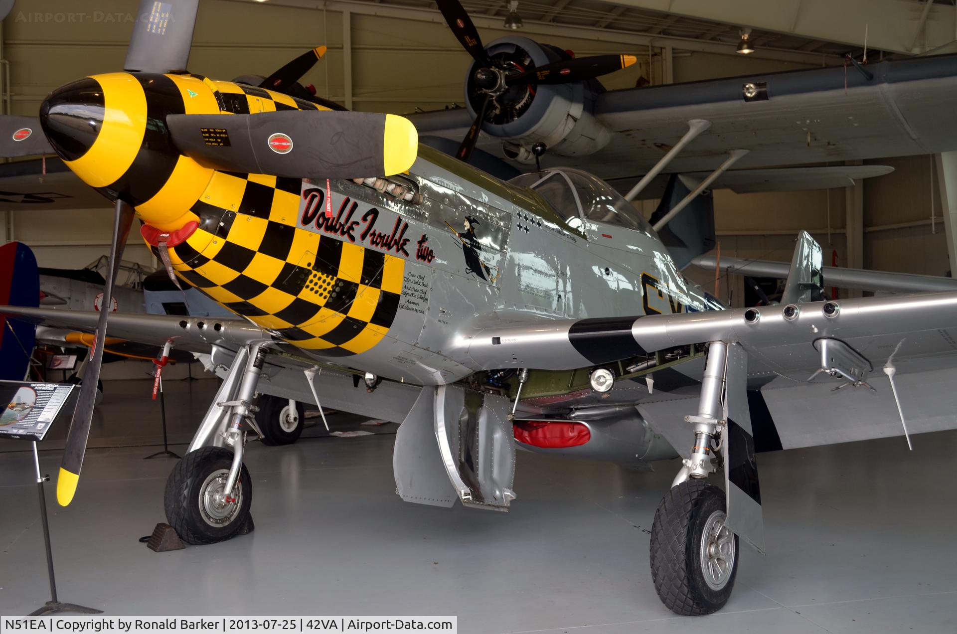 N51EA, 1944 North American F-51D Mustang C/N 44-72483, Military Aviation Museum, Pungo, VA