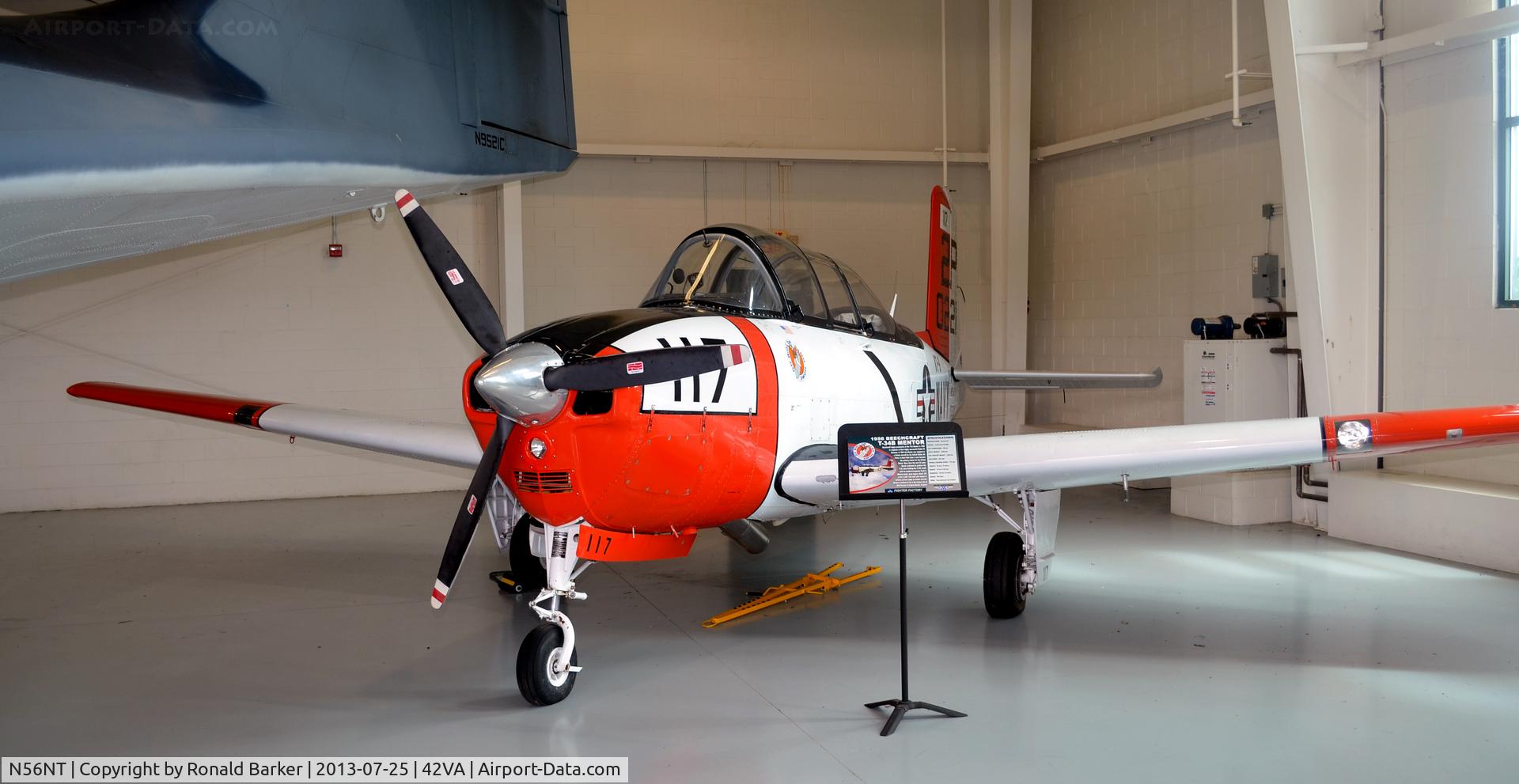 N56NT, 1955 Beech A45 C/N G-778, 55-0221, Military Aviation Pungo, VA