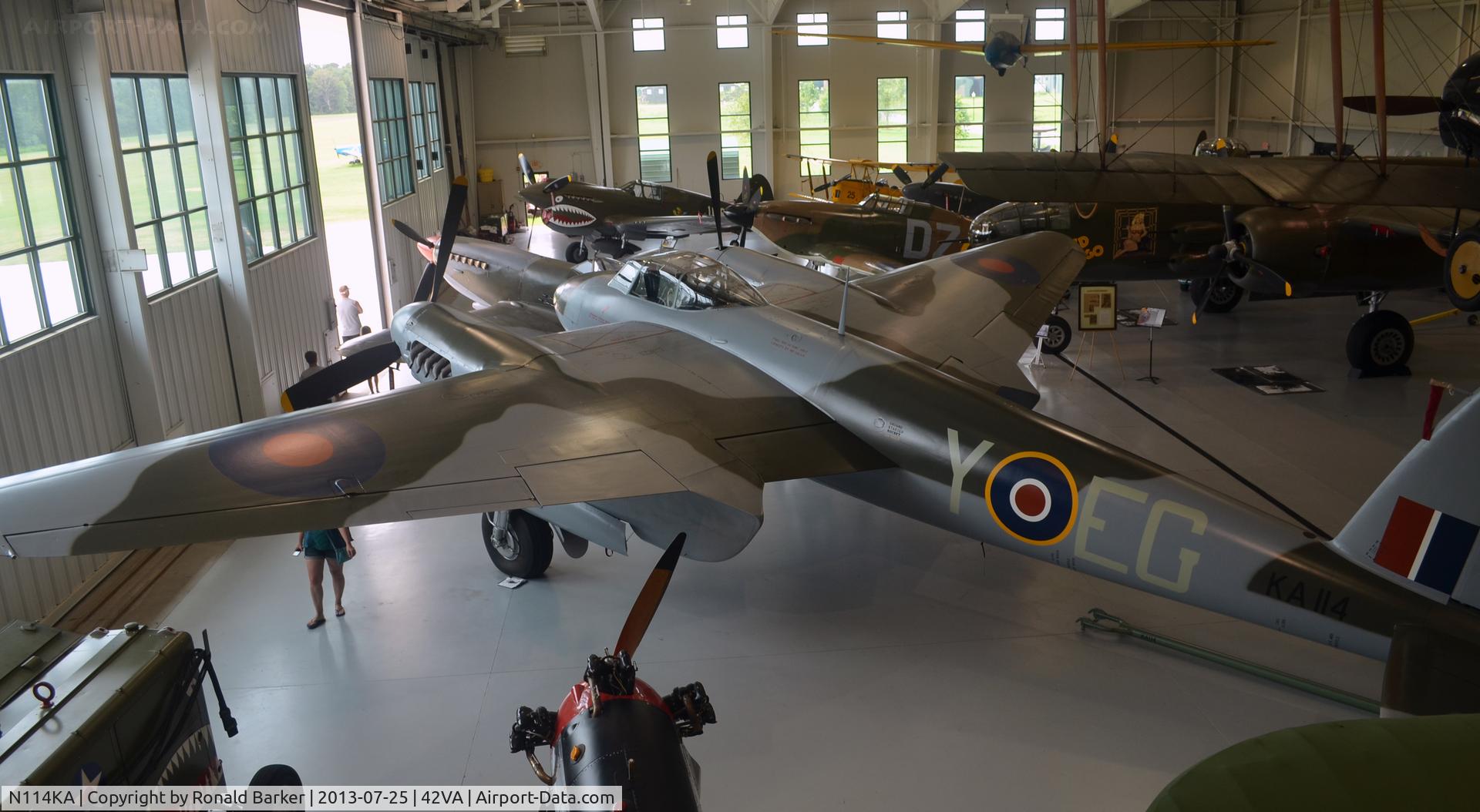N114KA, 1945 De Havilland Mosquito FB.26 C/N KA114, Military Aviation Museum, Pungo, VA