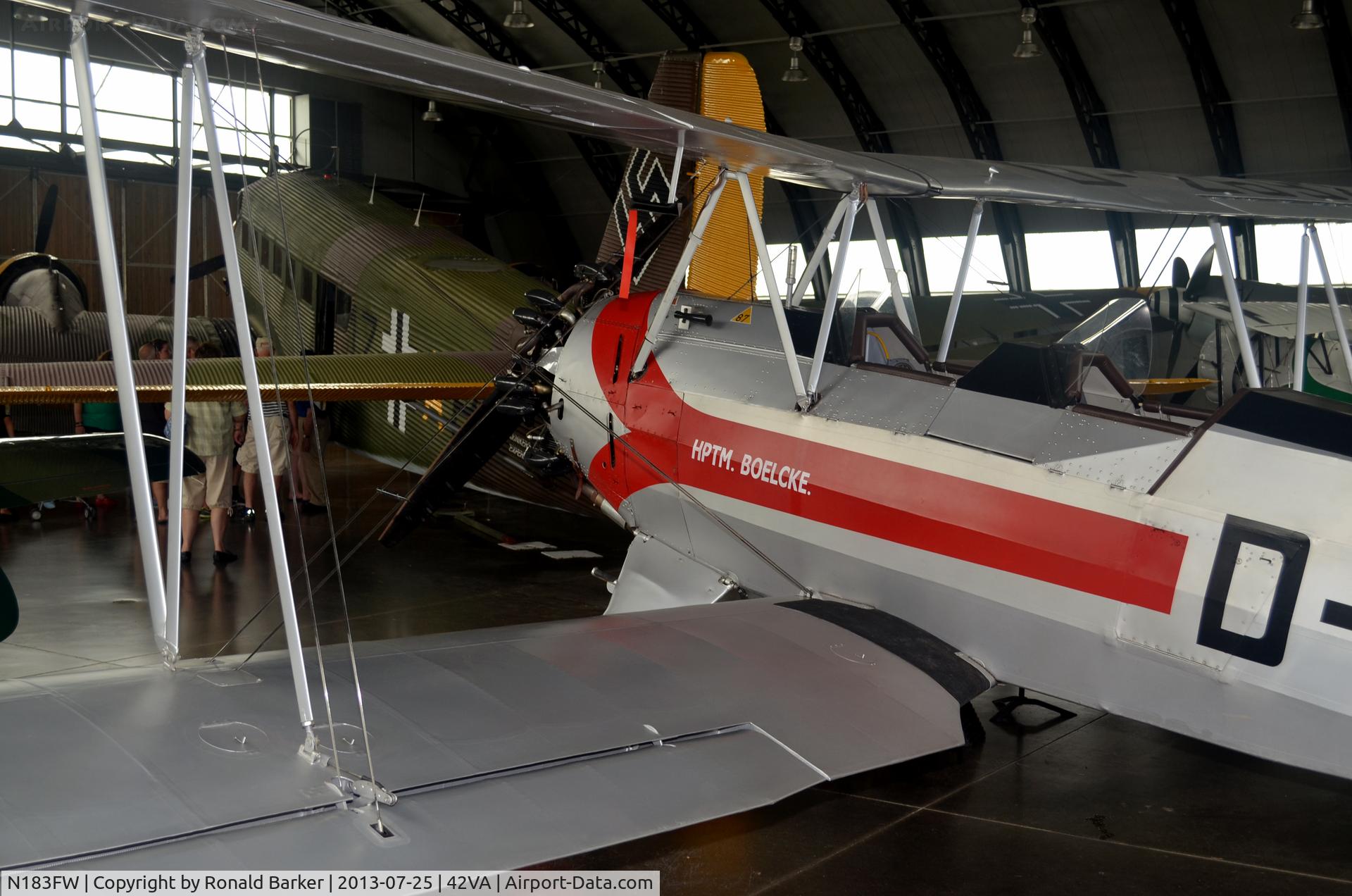 N183FW, 1937 Focke-Wulf Fw-44J Stieglitz C/N 183, Military Aviation Military, Pungo, VA