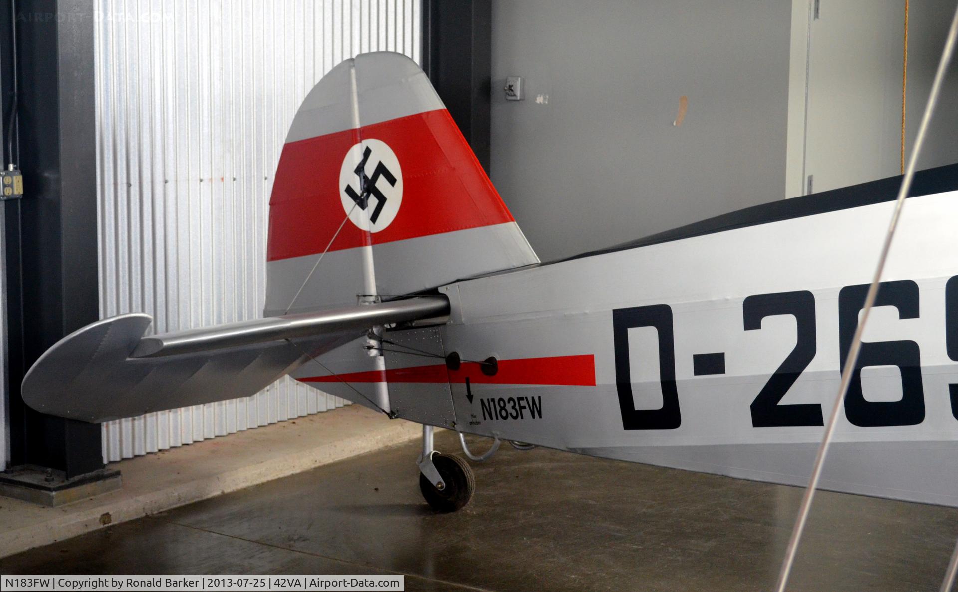 N183FW, 1937 Focke-Wulf Fw-44J Stieglitz C/N 183, Military Aviation Museum, Pungo, VA