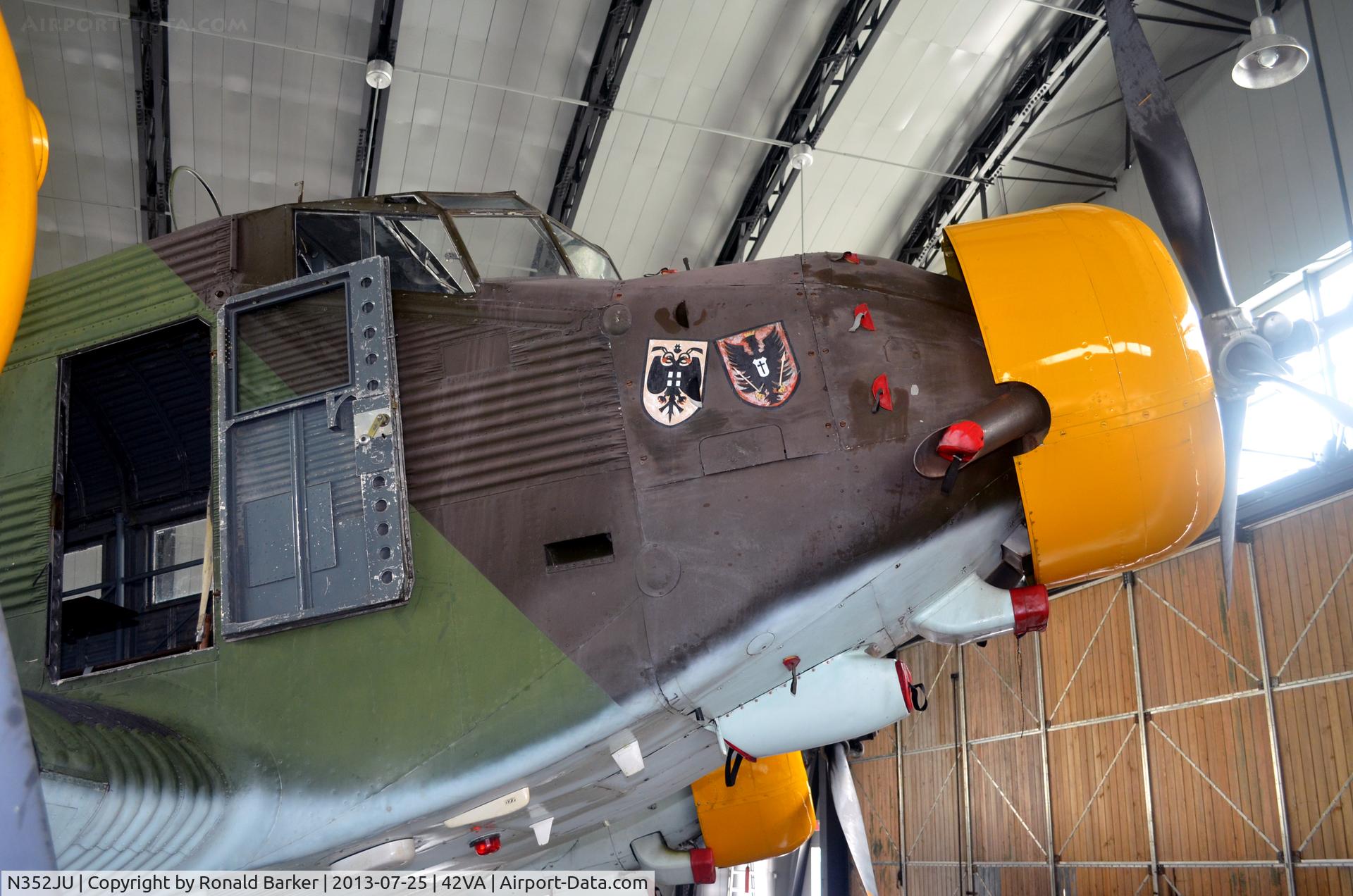 N352JU, 1941 Junkers (CASA) 352L (Ju-52) C/N 67, Center engine, Military Aviation Museum, Pungo, VA