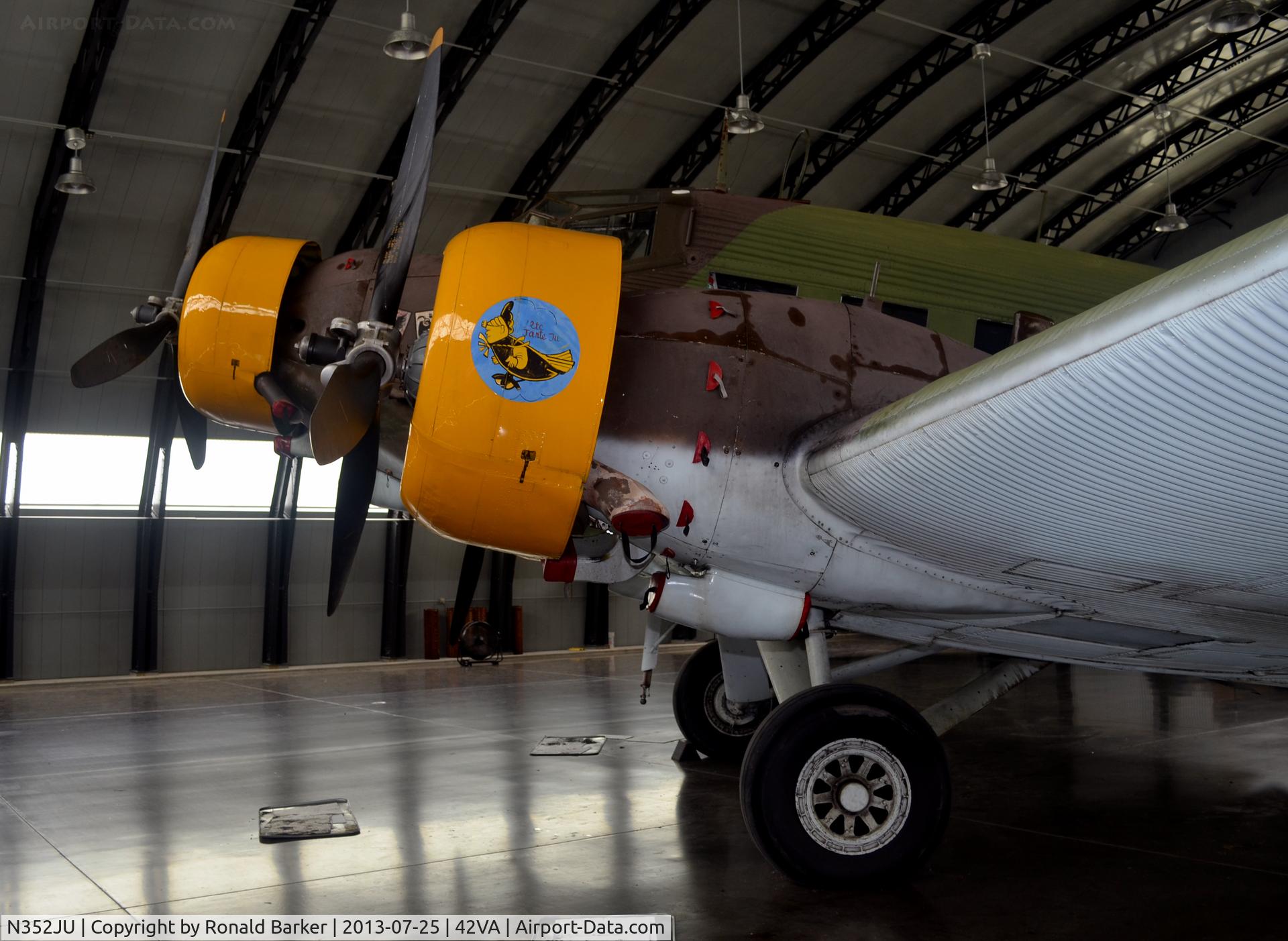 N352JU, 1941 Junkers (CASA) 352L (Ju-52) C/N 67, Military Aviation Museum, Pungo, VA