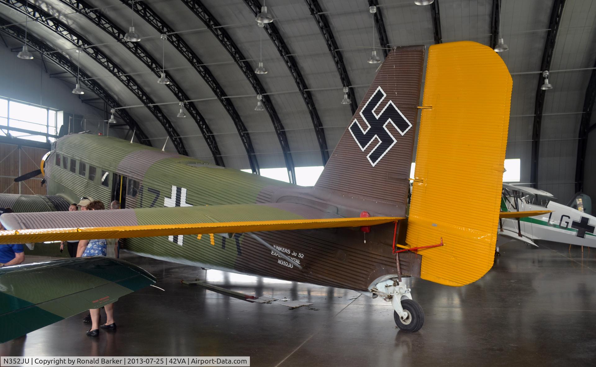 N352JU, 1941 Junkers (CASA) 352L (Ju-52) C/N 67, Military Aviation Museum, Pungo, VA
