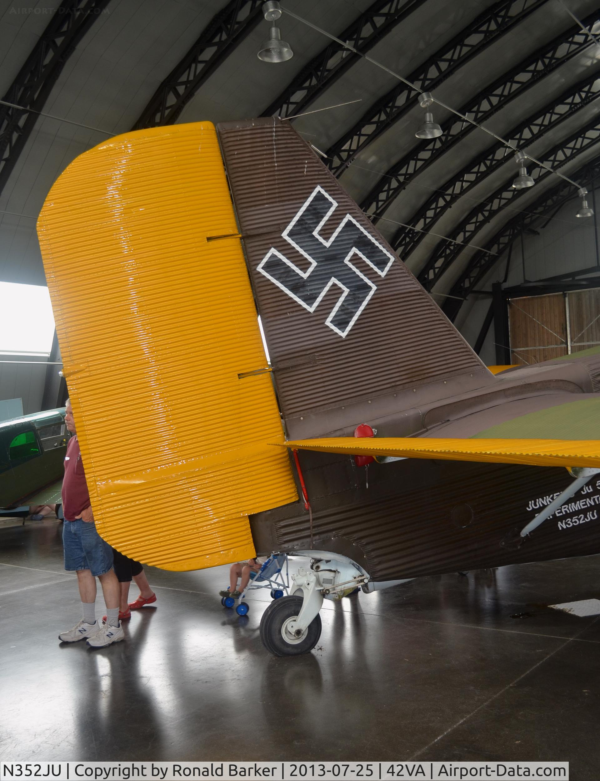N352JU, 1941 Junkers (CASA) 352L (Ju-52) C/N 67, Military Aviation Museum, Pungo, VA