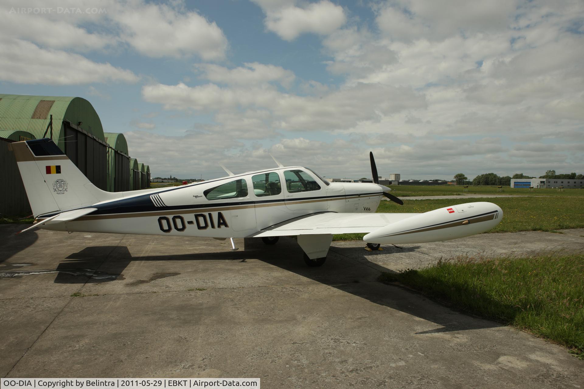 OO-DIA, 1965 Beechcraft 35-C33 Debonair C/N CD-886, Beechcraft Debonair - Belintra