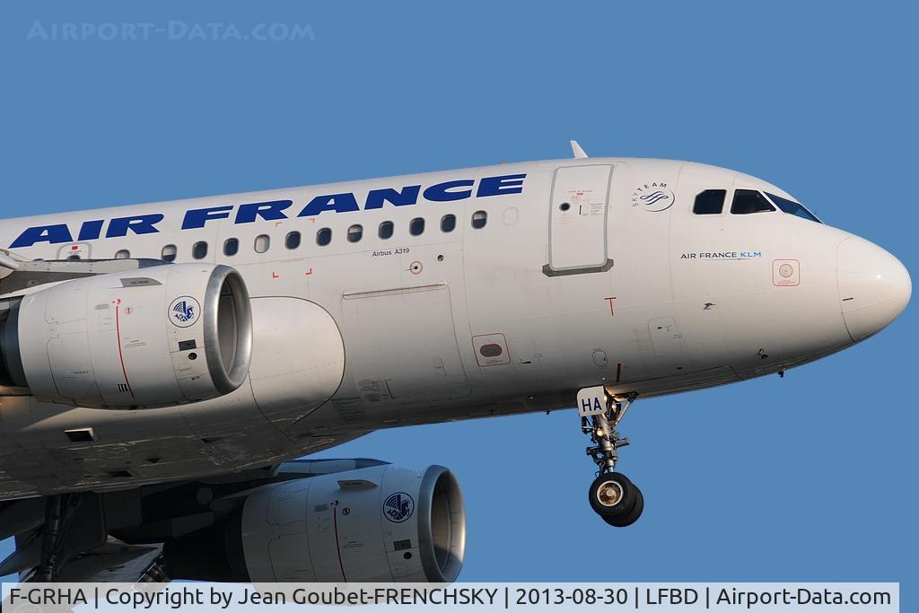 F-GRHA, 1999 Airbus A319-111 C/N 938, from Paris Orly