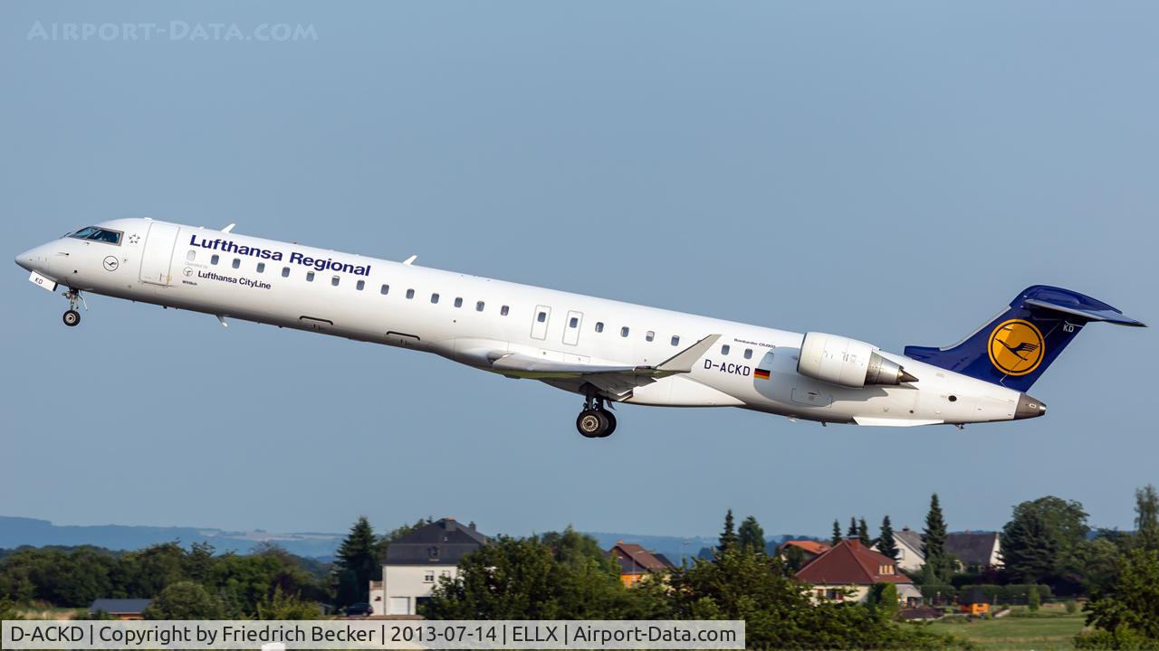 D-ACKD, 2006 Bombardier CRJ-900LR (CL-600-2D24) C/N 15080, departure to Munich