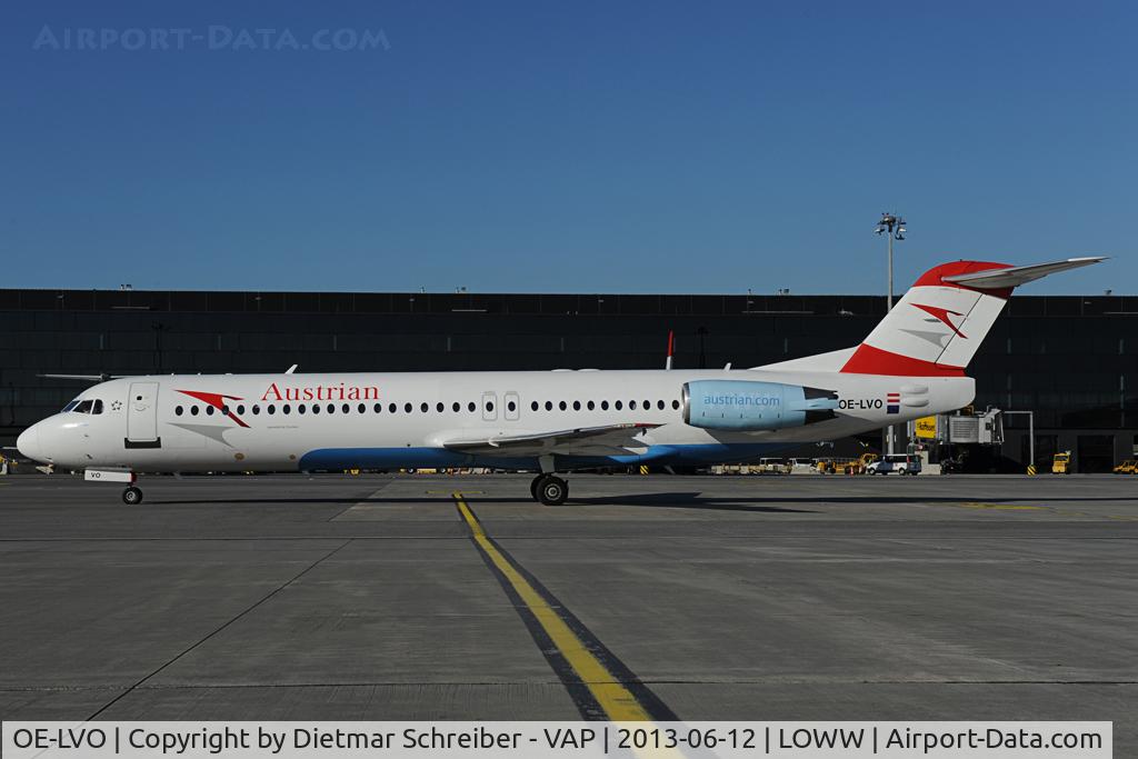 OE-LVO, 1993 Fokker 100 (F-28-0100) C/N 11460, Austrian Airlines Fokker 100