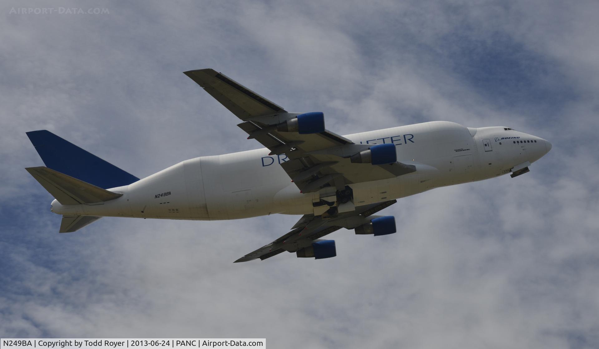 N249BA, 1989 Boeing 747-409LCF C/N 24309, Departing Anchorage