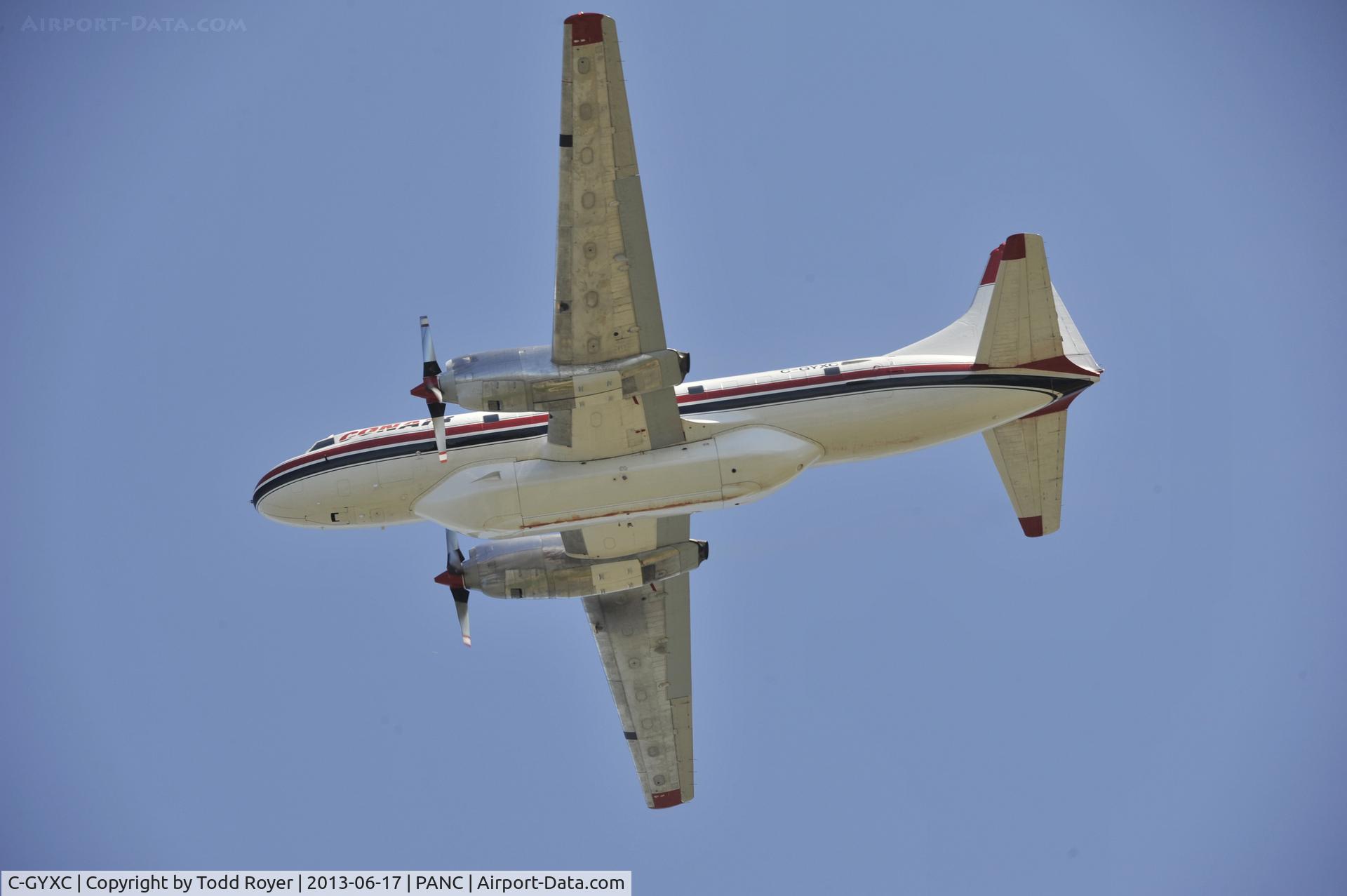 C-GYXC, 1958 Convair 440 Metropolitan C/N 507, Departing Anchorage