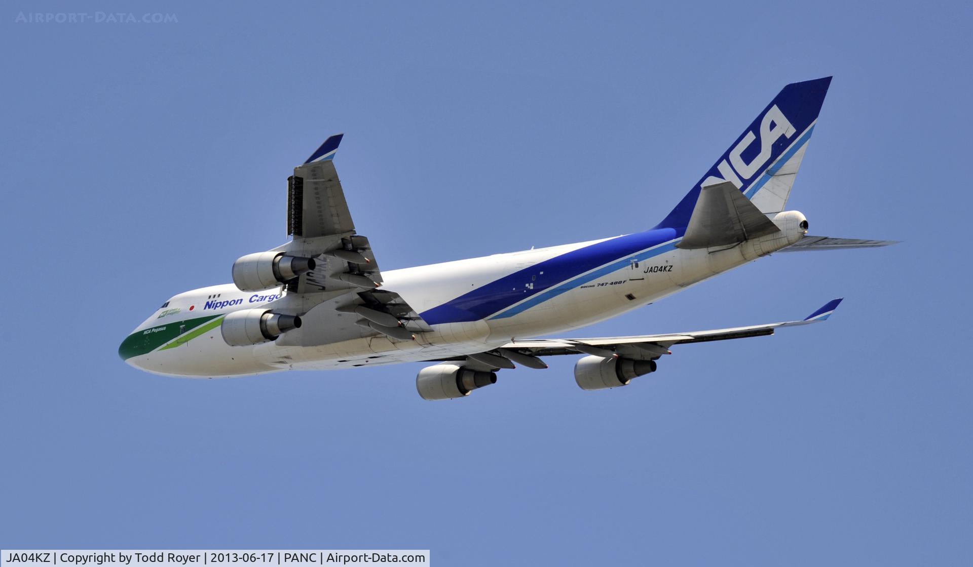 JA04KZ, 2006 Boeing 747-481F(SCD) C/N 34283, Departing Anchorage