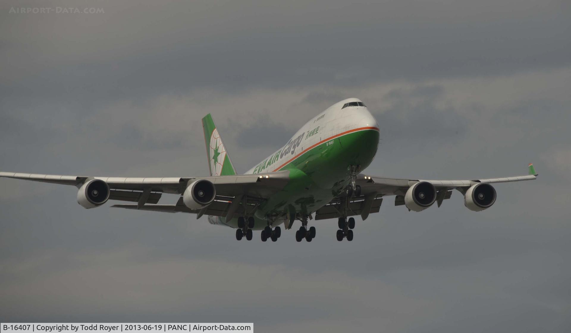 B-16407, 1995 Boeing 747-45E(BDSF) C/N 27899, Arriving at Anchorage