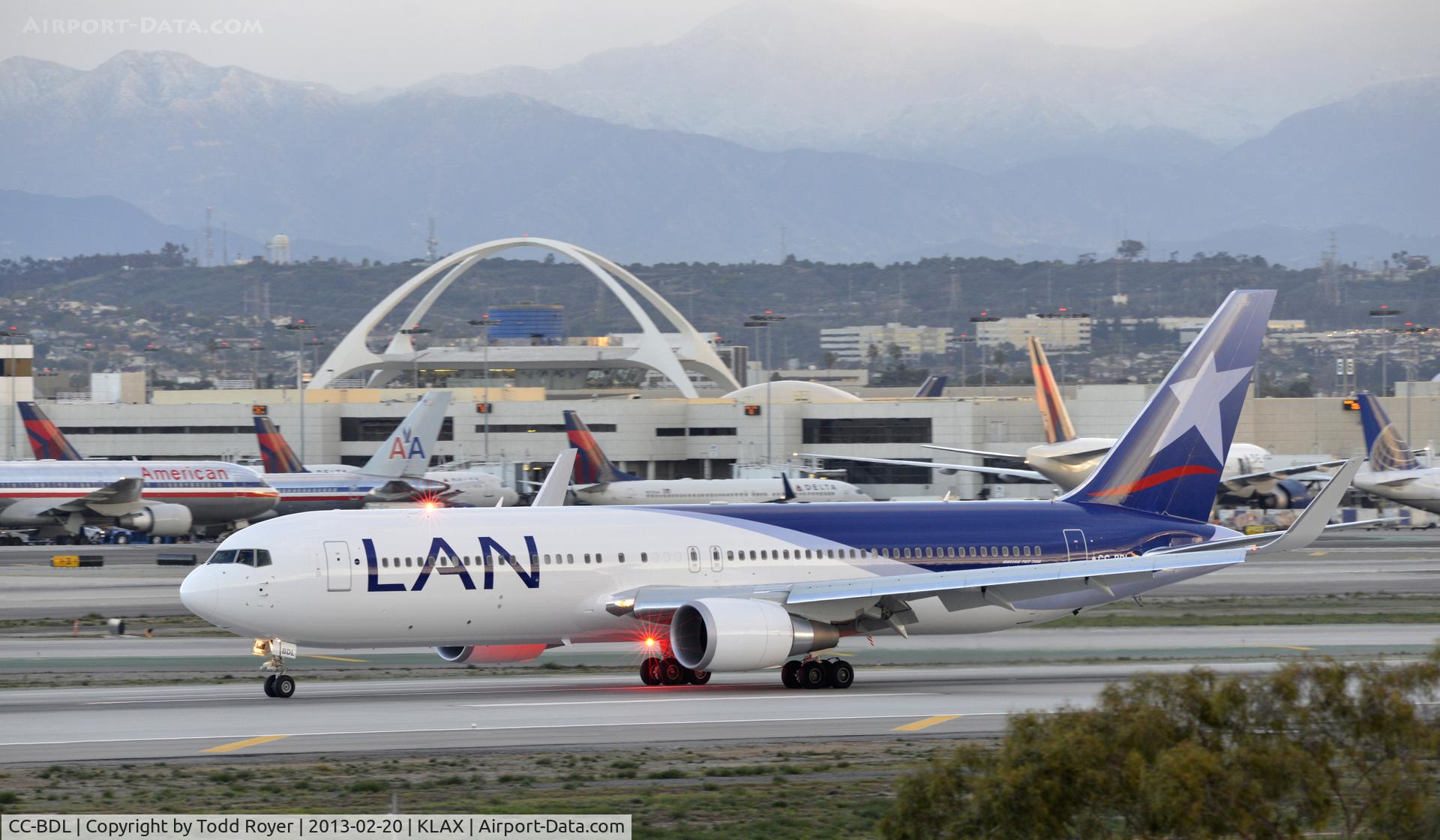 CC-BDL, 2012 Boeing 767-316/ER C/N 42214, Arriving at LAX